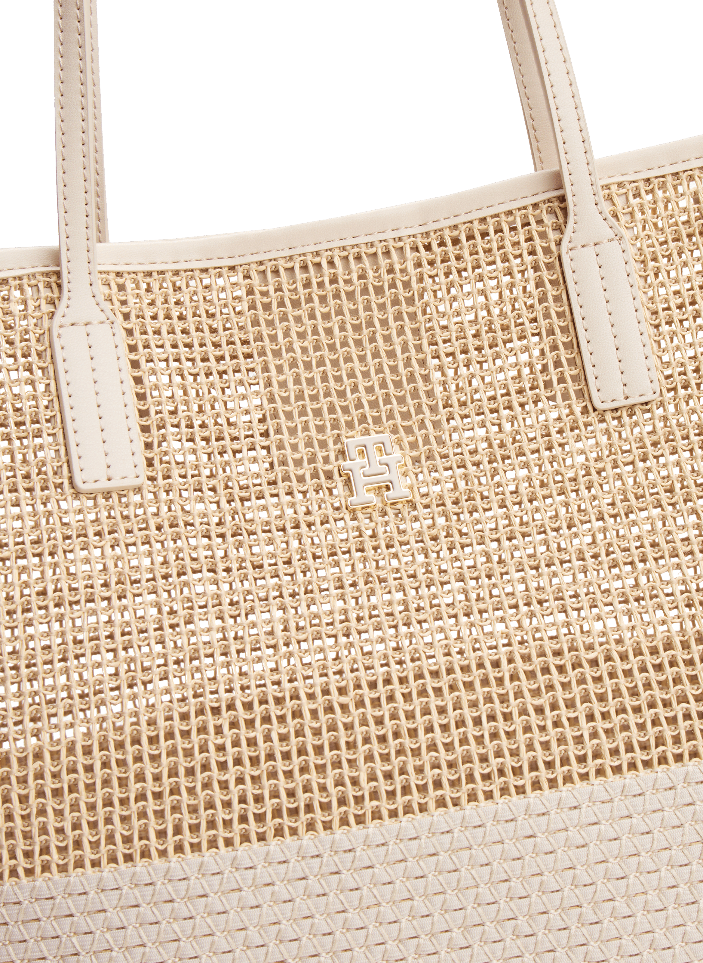 Sac cabas City tissé TOMMY HILFIGER Beige