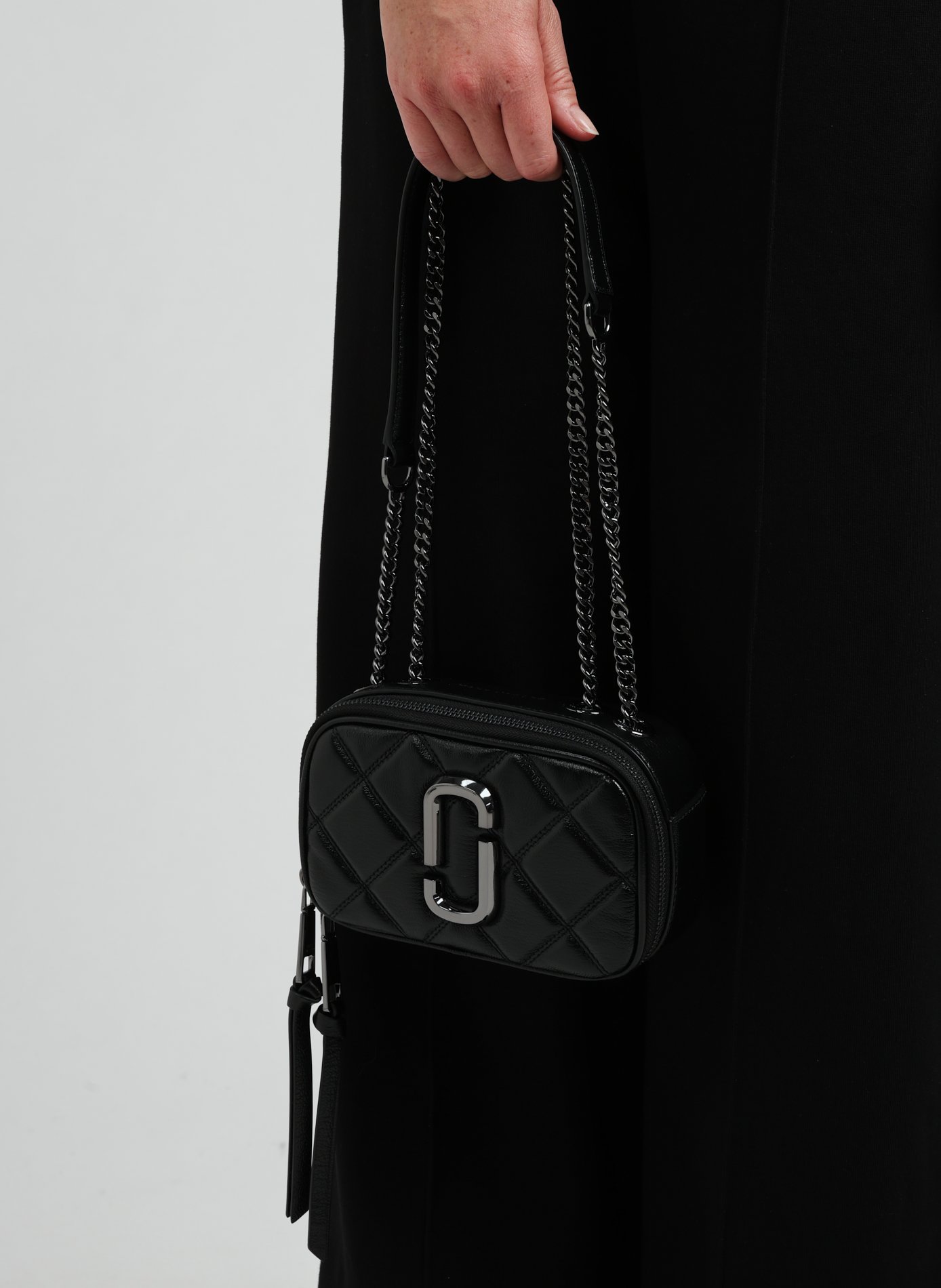 Sac à main matelassé The Snapshot MARC JACOBS Noir