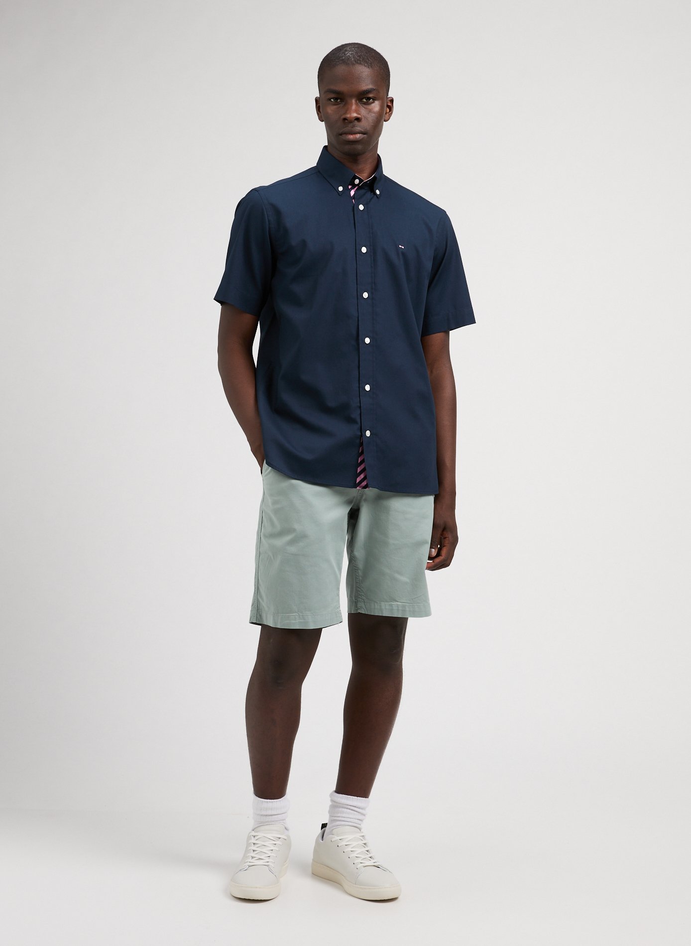 Chemise à motif à logo EDEN PARK Bleu