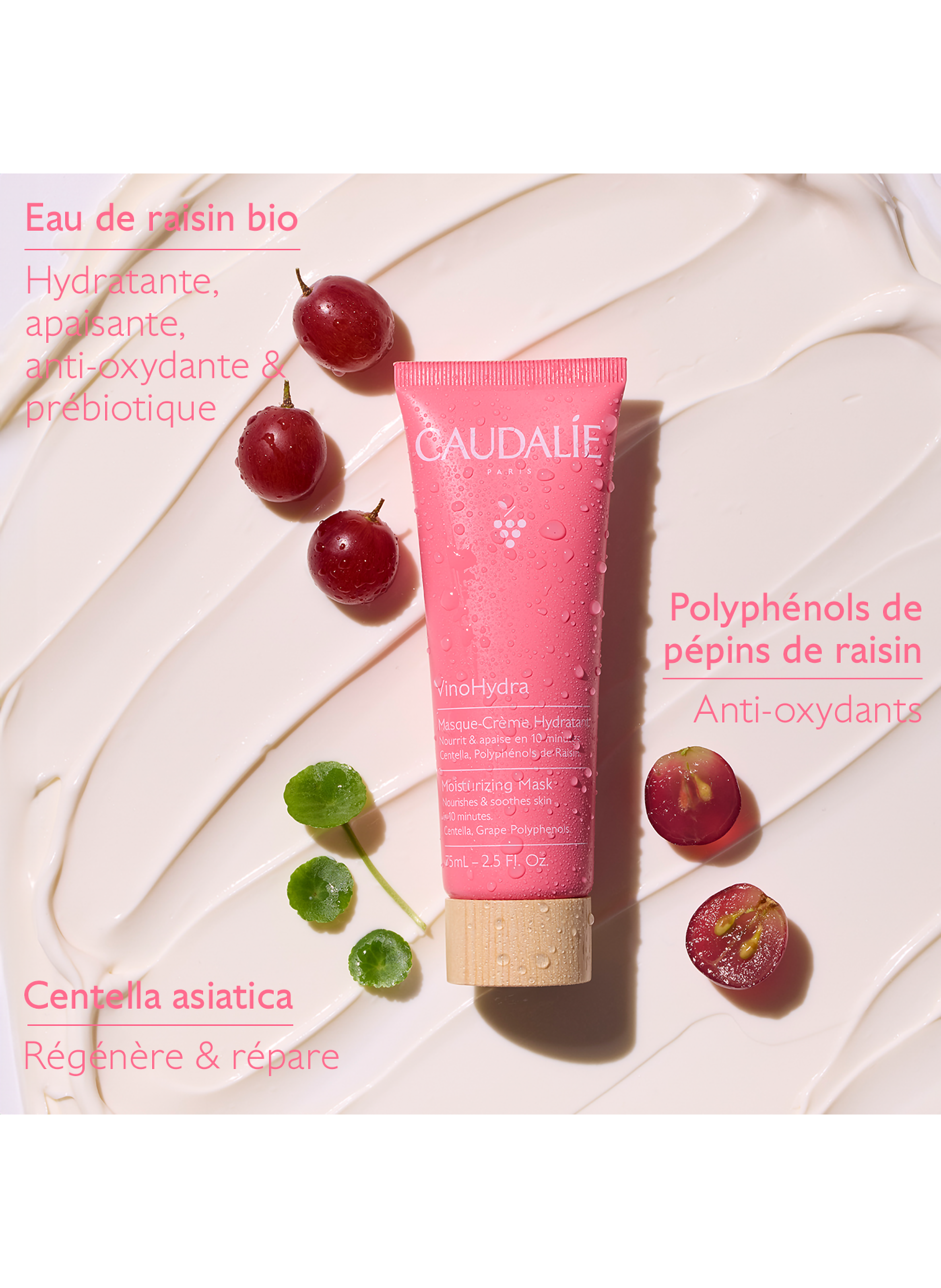 Vinohydra Masque-Crème Hydratant CAUDALIE No color