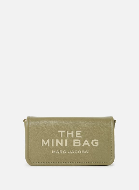 The Leather Mini Shoulder Bag in leather Green by MARC JACOBS MARC JACOBS The Leather Mini Shoulder Bag in leather Green