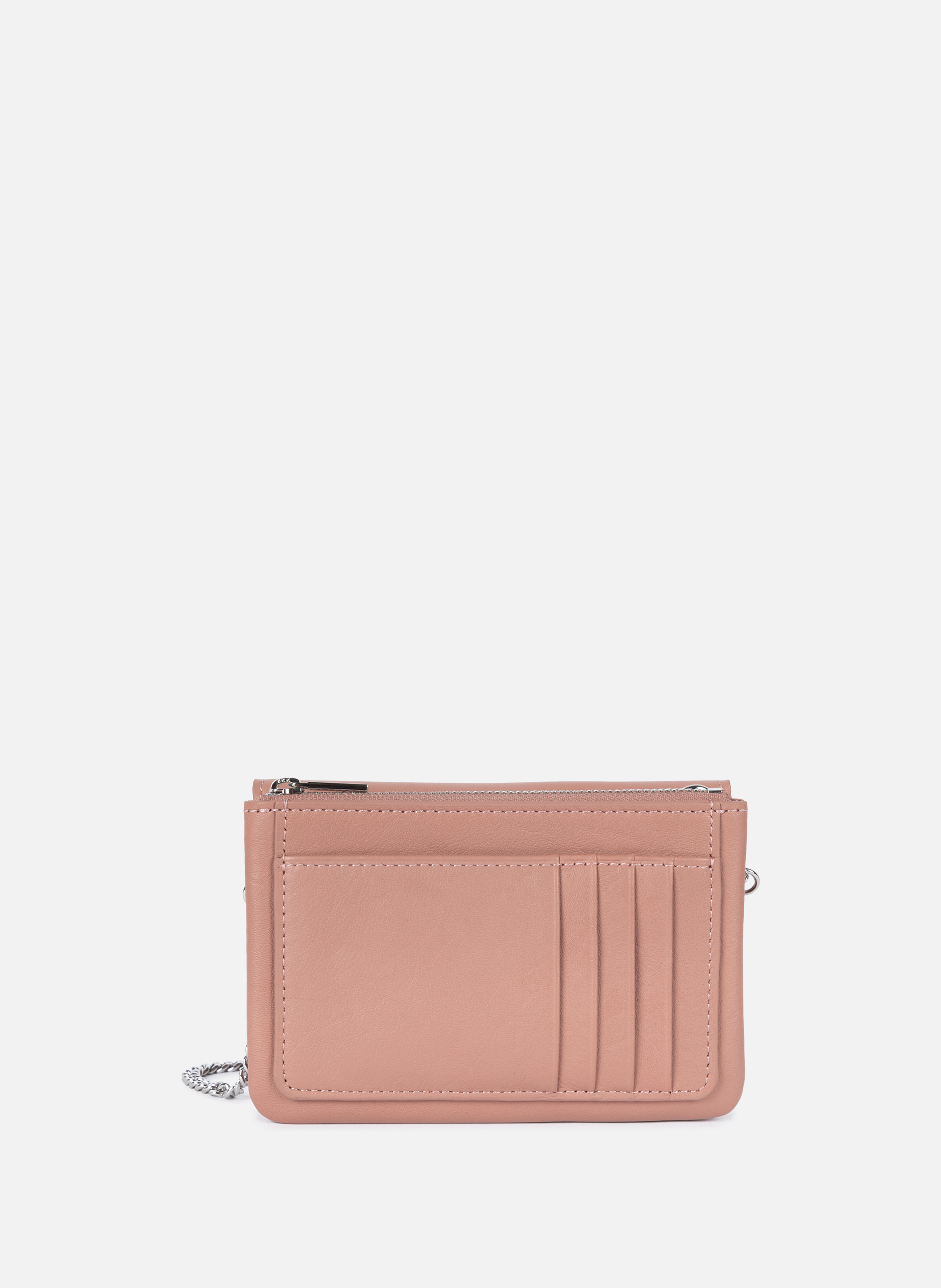 Petit double pochette - soft pm Rose