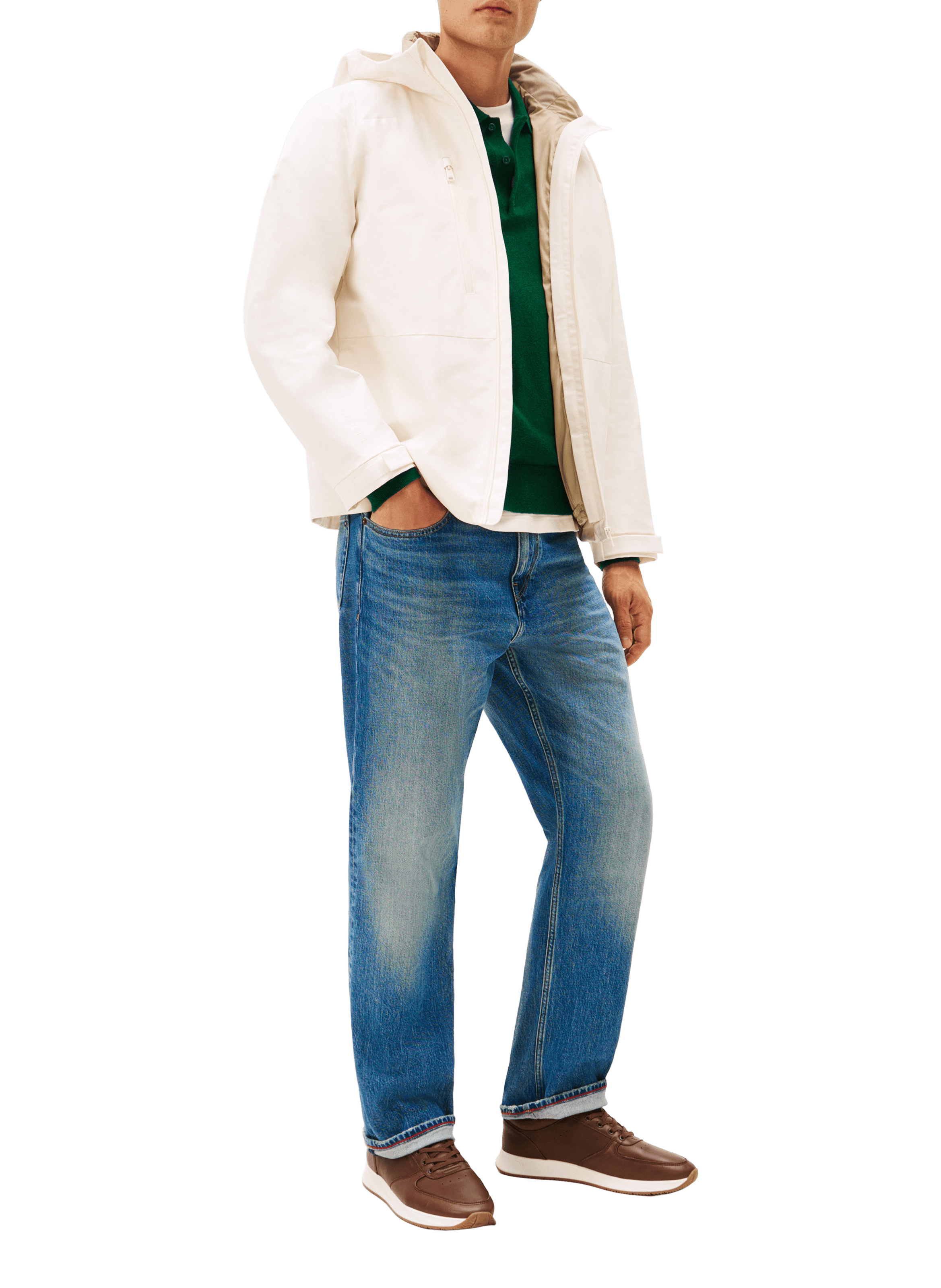 Leather sneakers TOMMY HILFIGER Brown