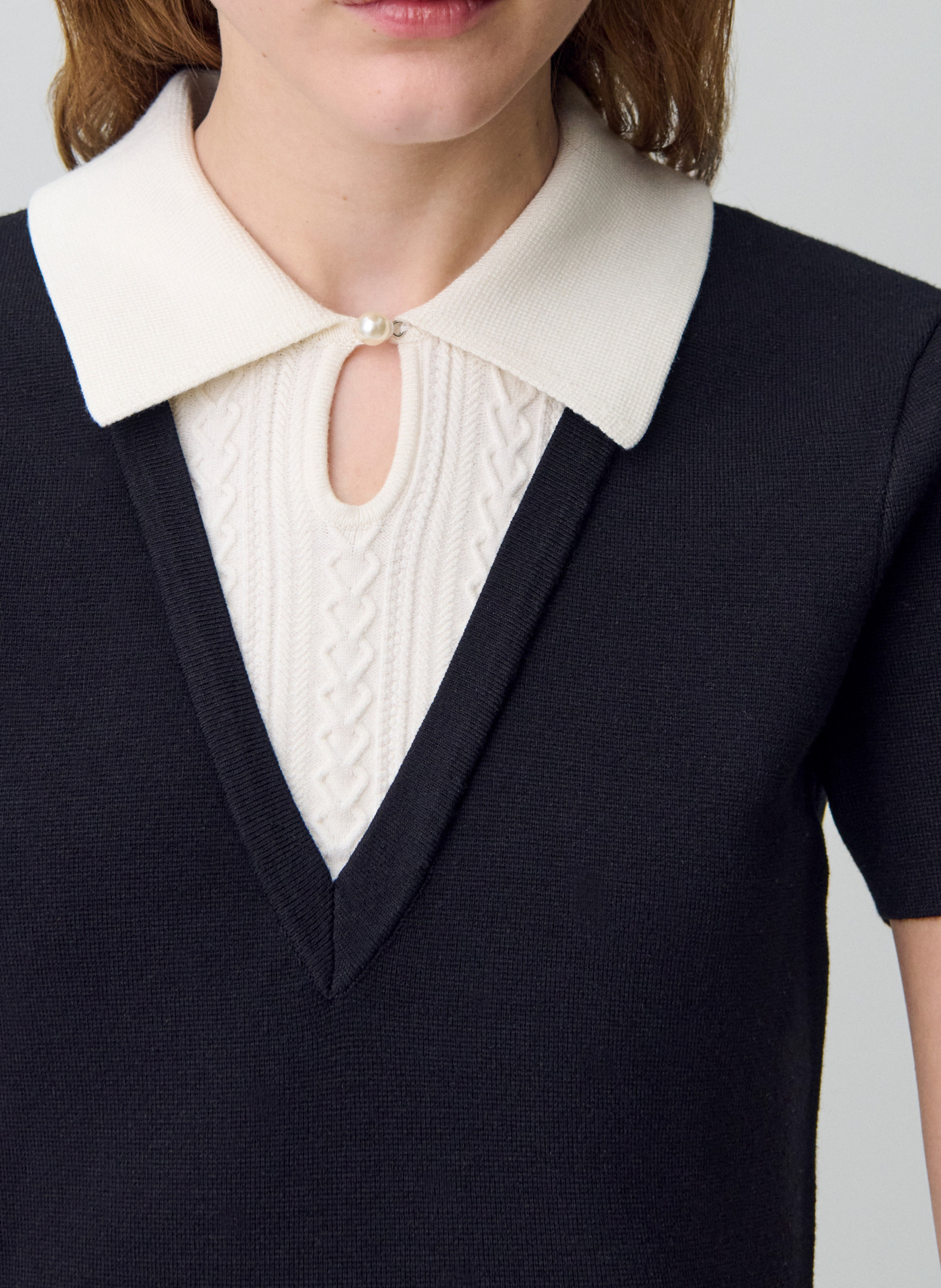 Robe courte en maille CLAUDIE PIERLOT Noir