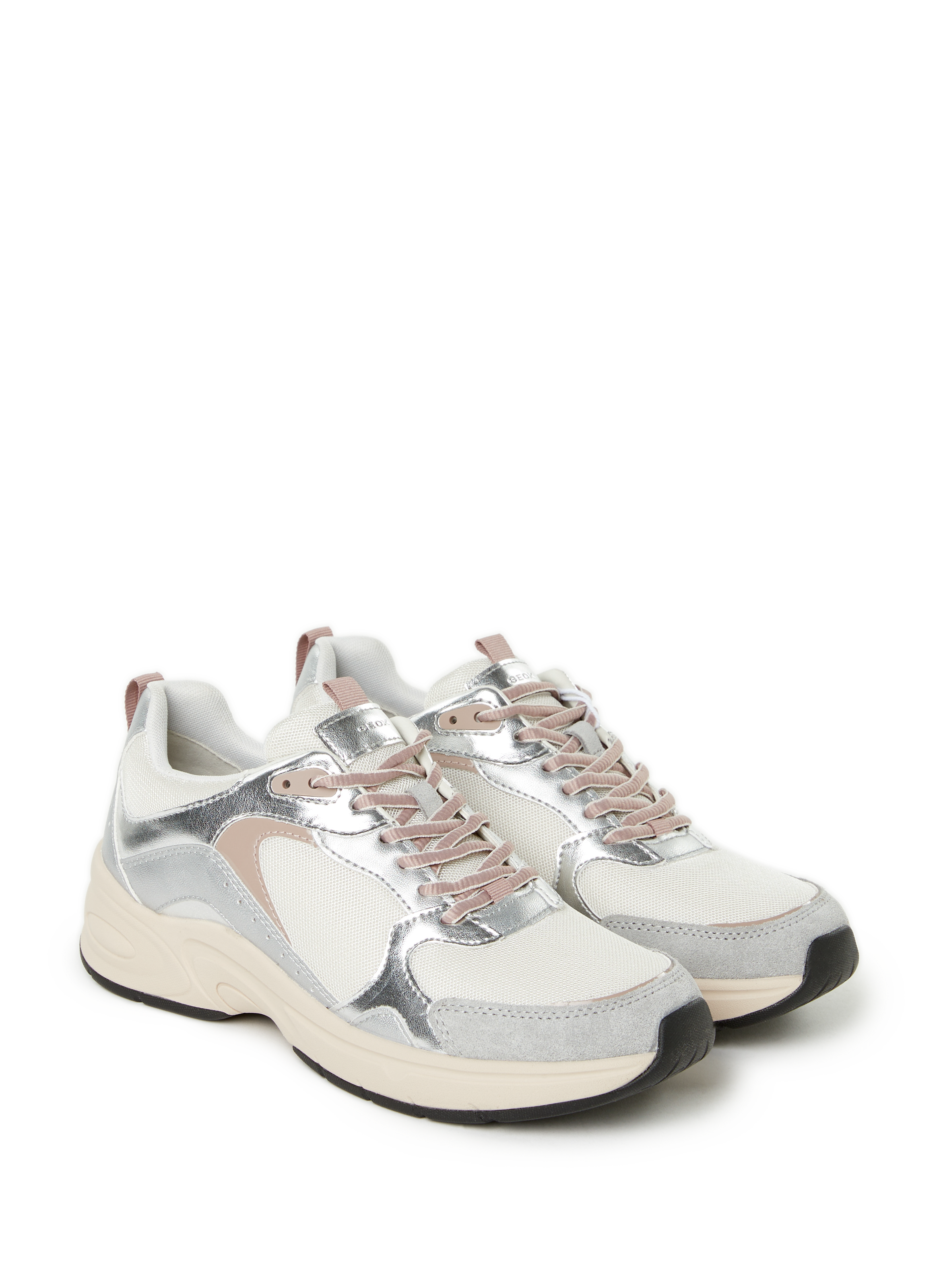 Baskets Zarvia e cuir mélangé GEOX Multicolore