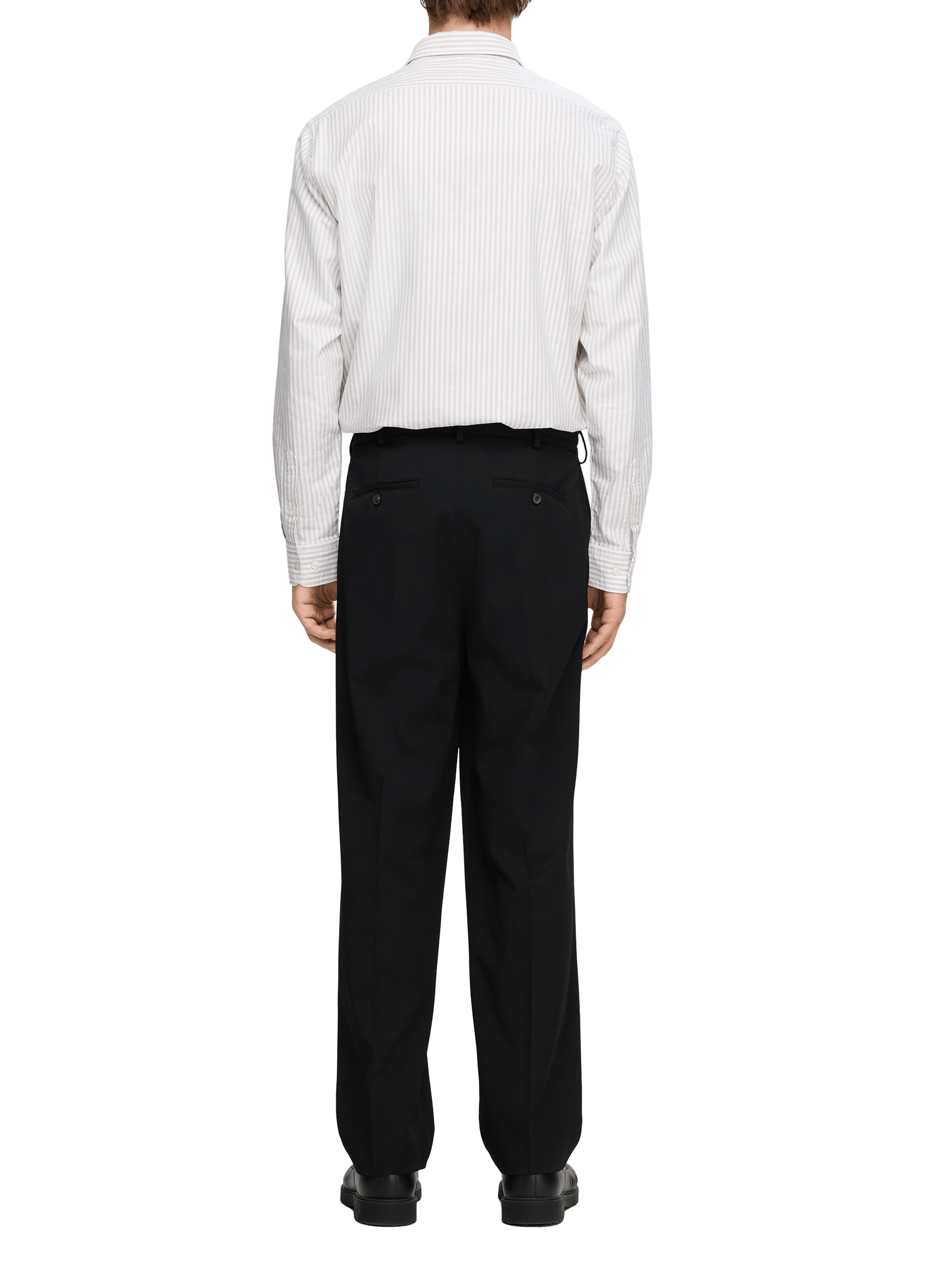 Wide-leg trousers SELECTED Black