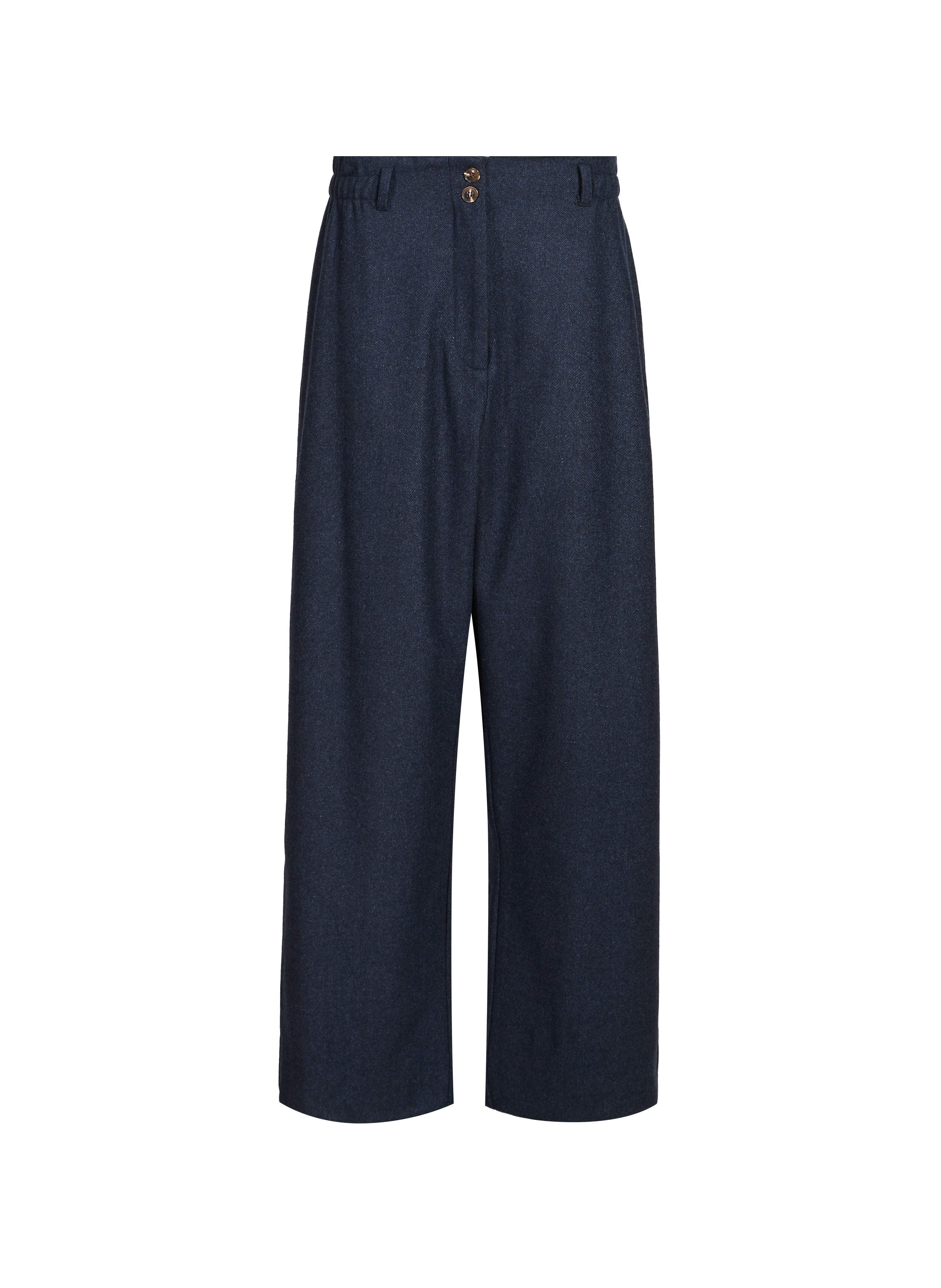 Pantalon droit en laine mélangée LOUISE MISHA Bleu