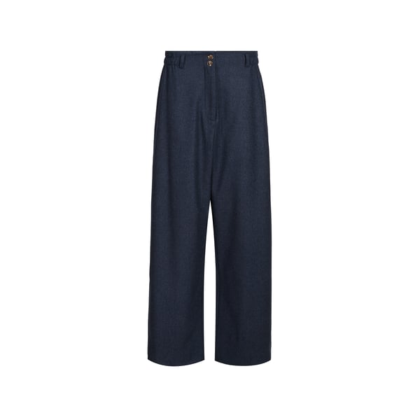 Pantalon droit en laine mélangée Pantalon droit en laine mélangée