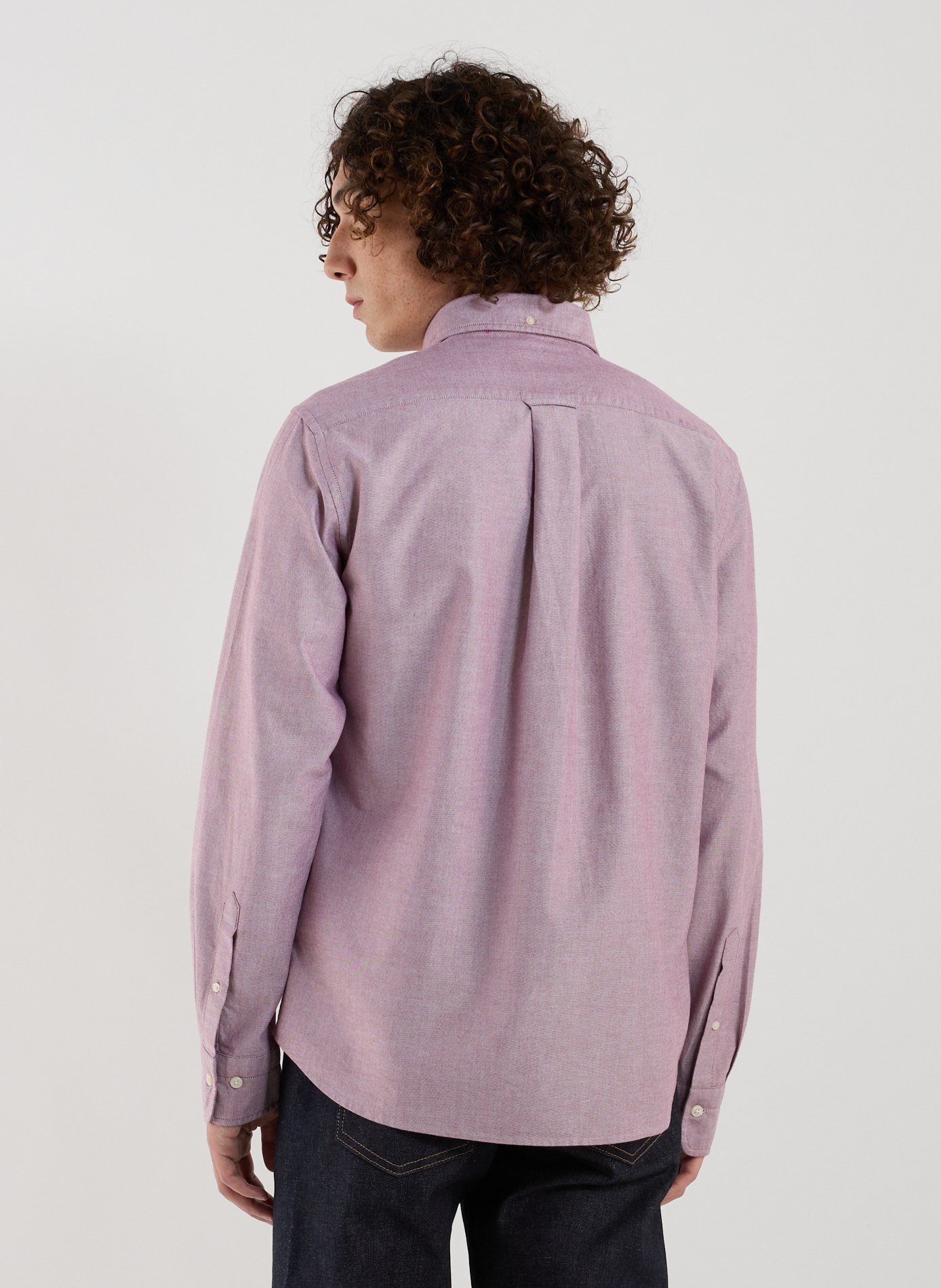 Chemise droite en coton  GANT Rouge