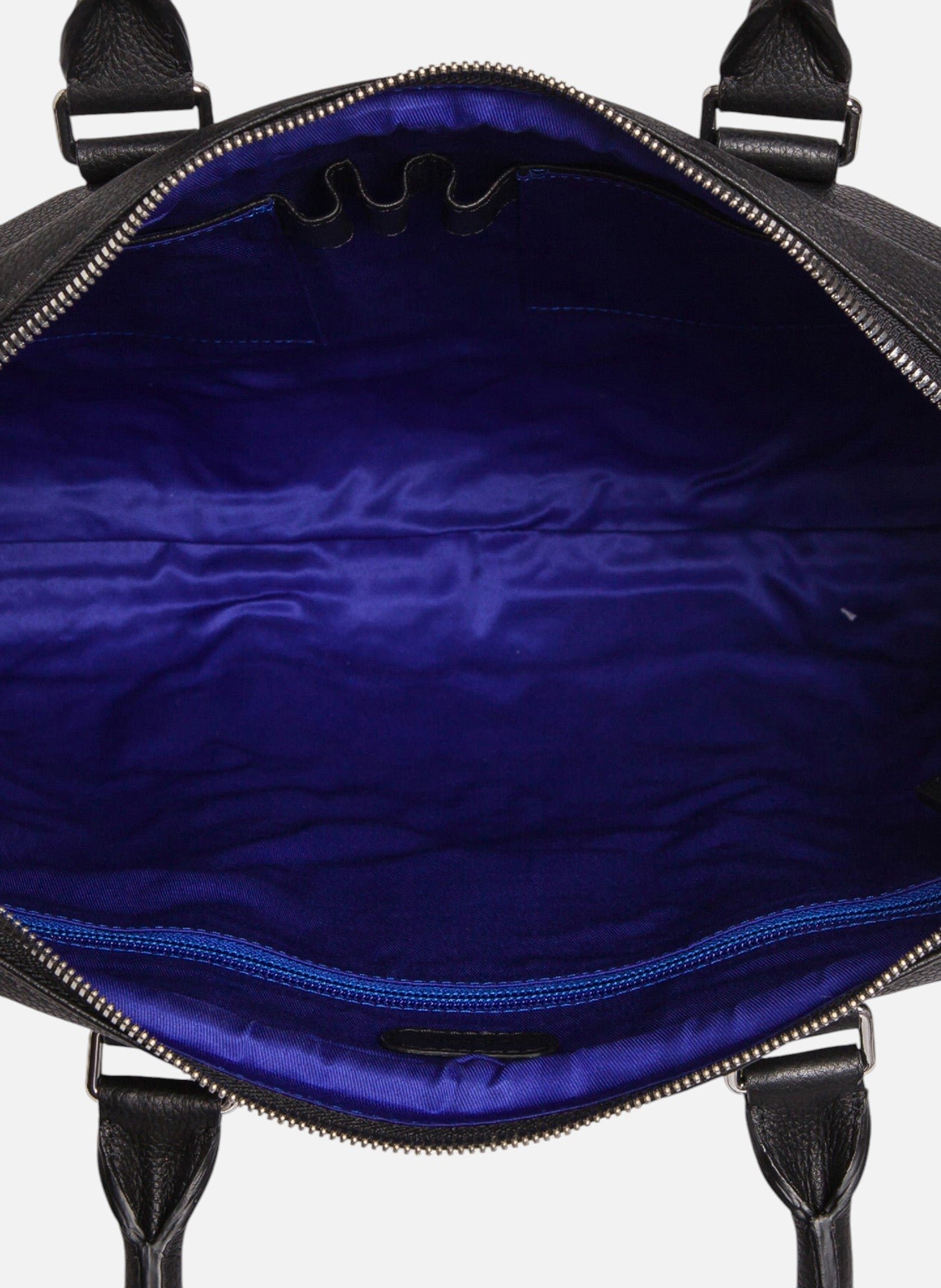 Porte documents slim 17" charles en cuir grainé Noir