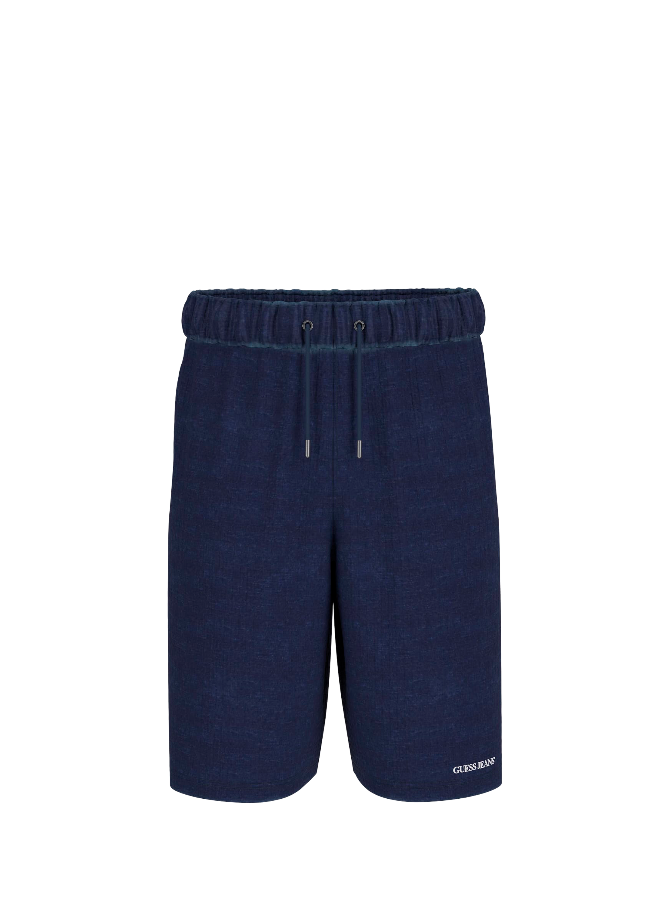 Straight cotton shorts GUESS Blue
