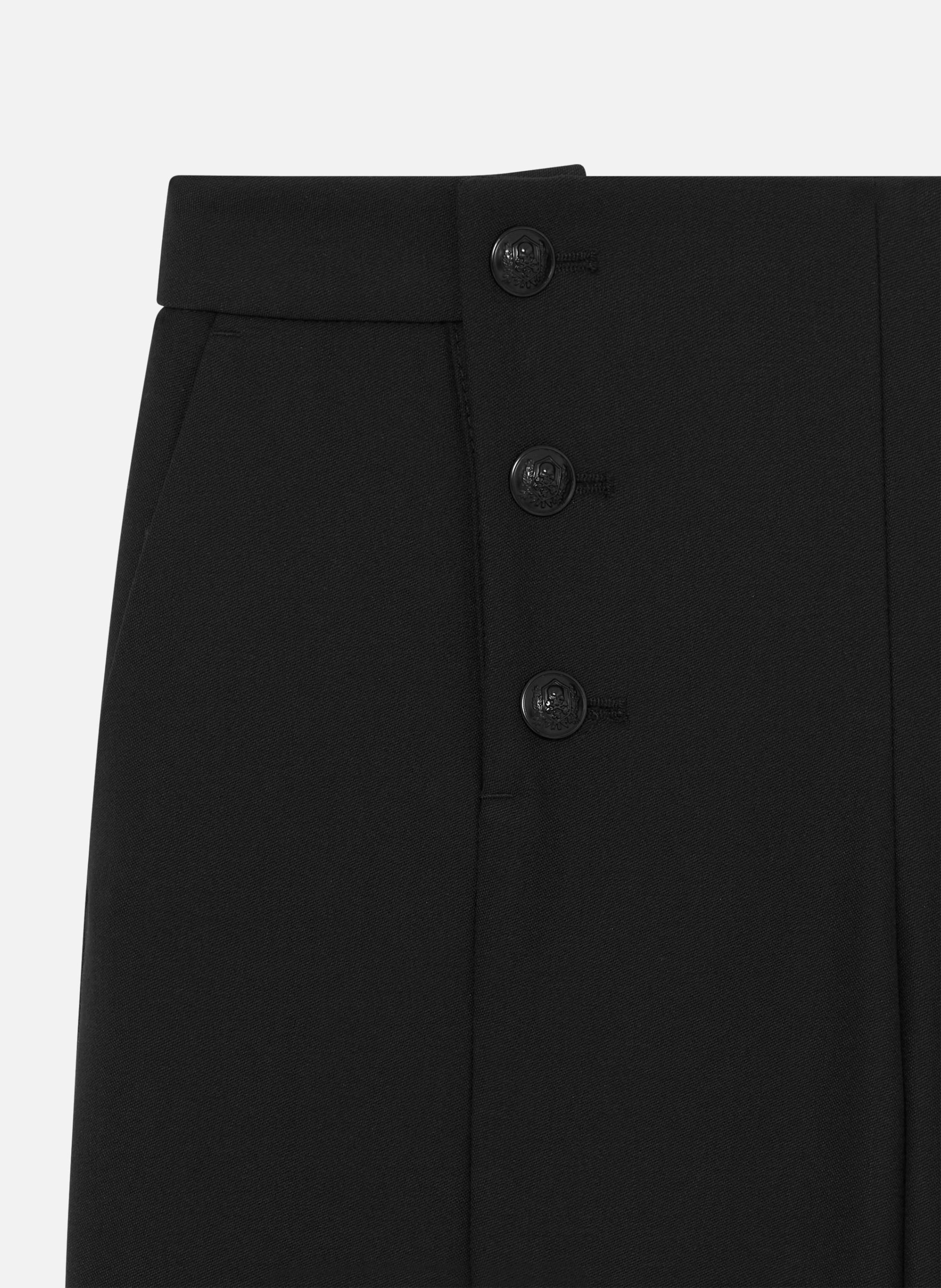 Pantalon droit à pont THE KOOPLES Noir