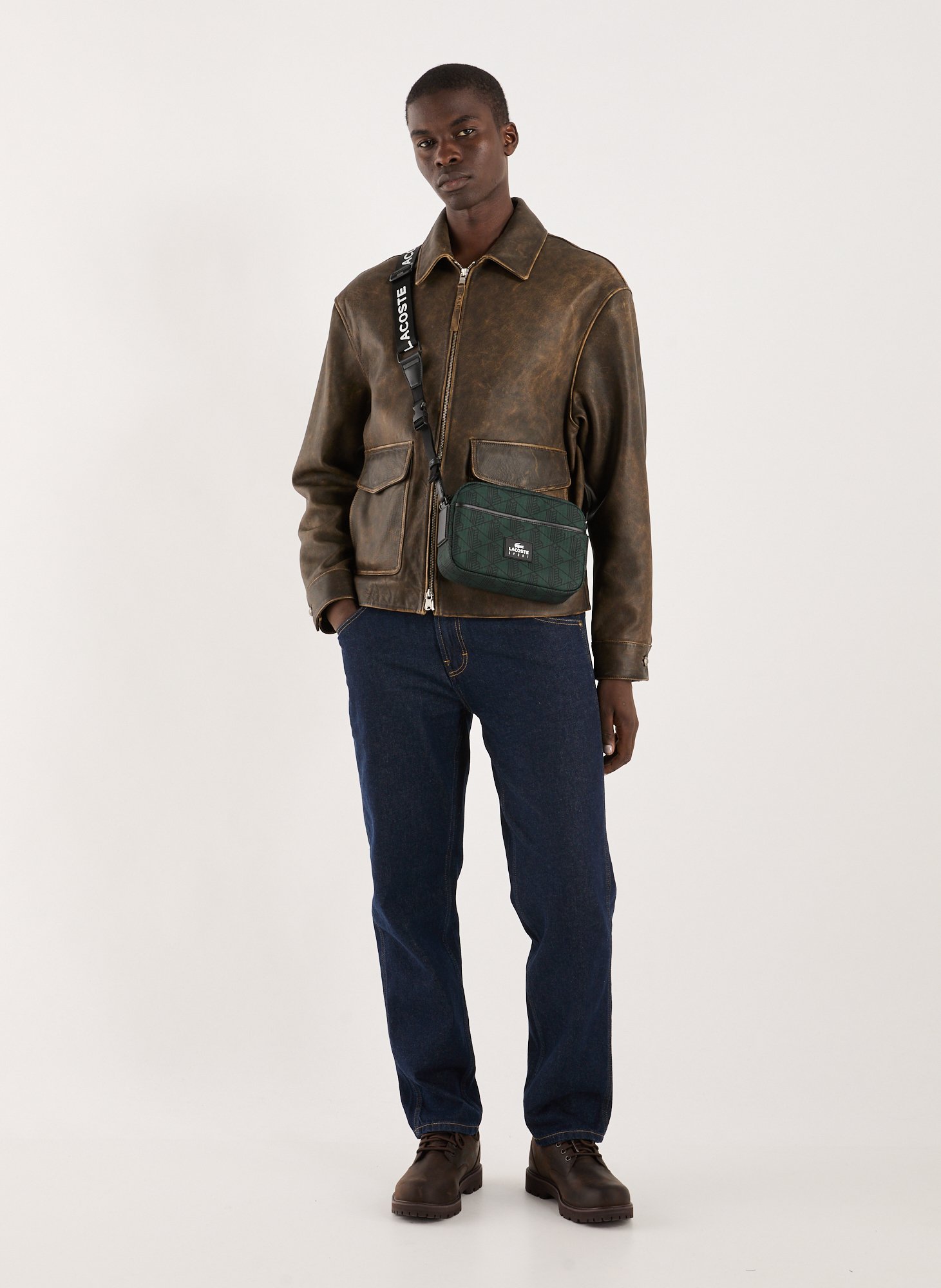 Printed shoulder bag LACOSTE Multicolour