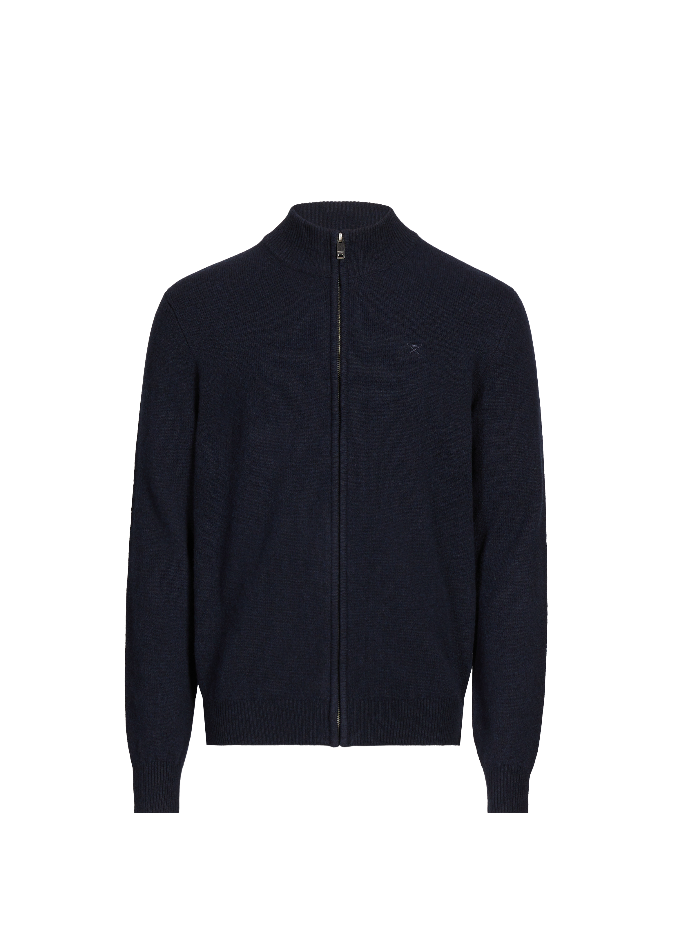 Fox patch cardigan HACKETT Blue