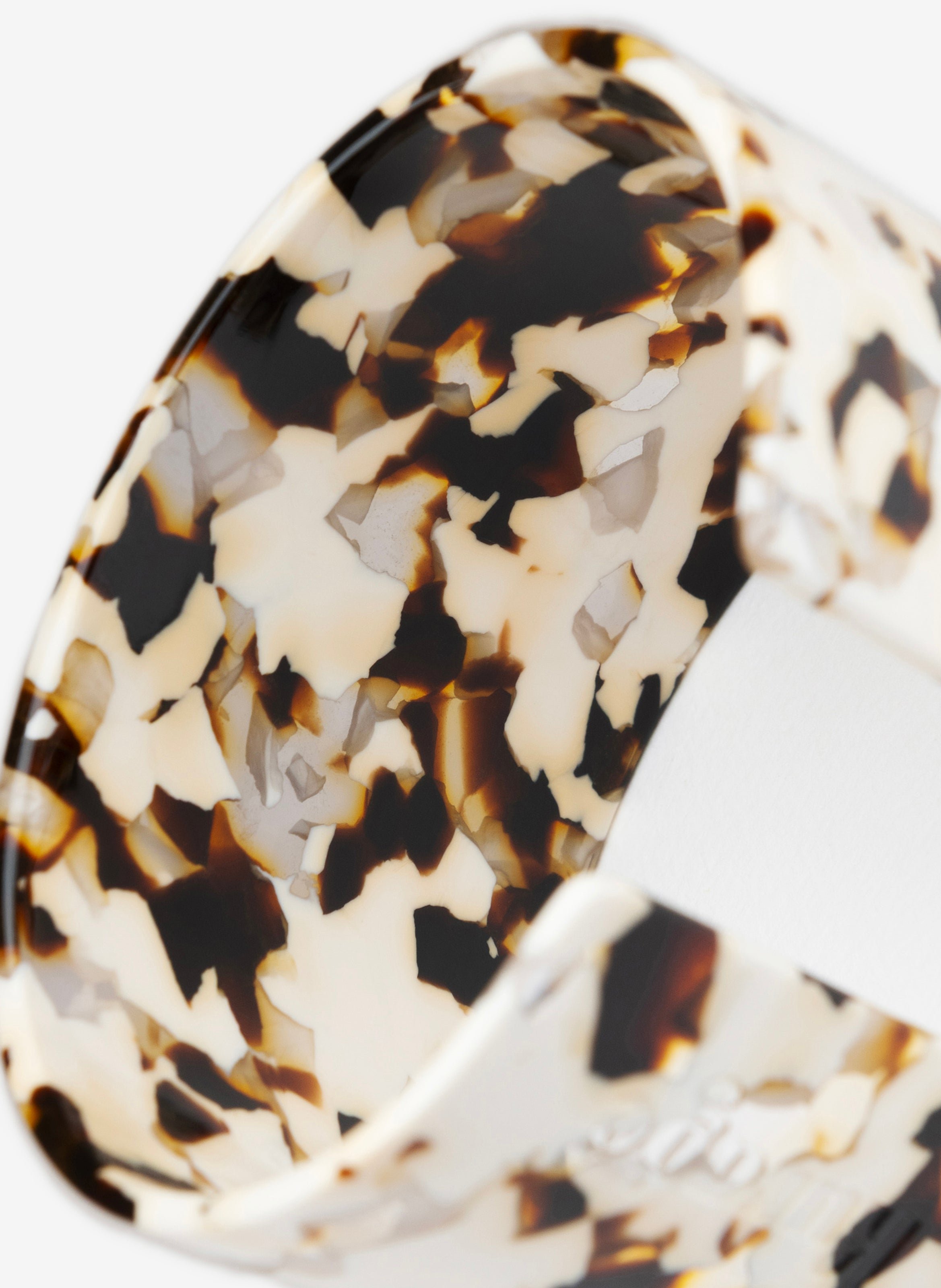 Bracelet stellar en acétate de cellulose Marron