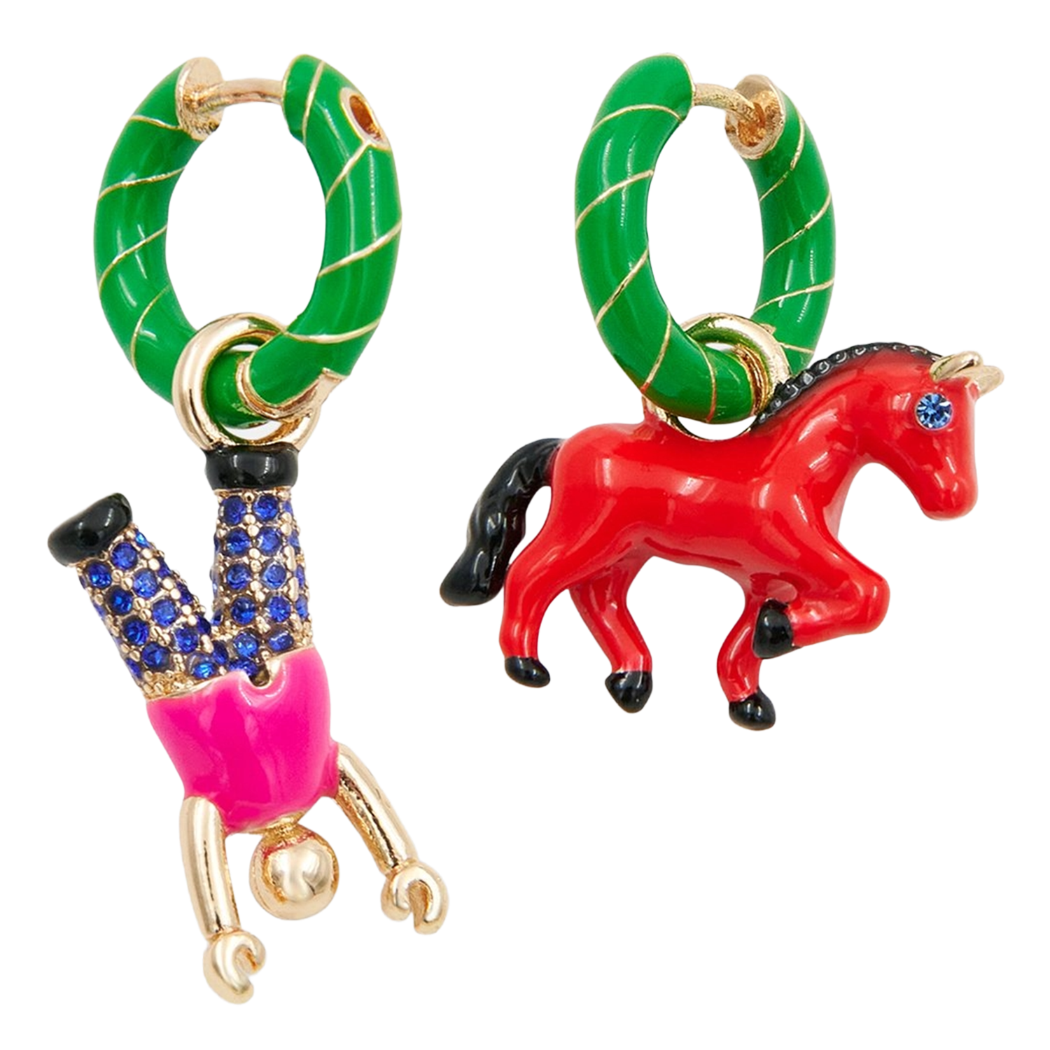 Boucles d'oreilles fantaisies jorse ESSENTIEL ANTWERP Vert