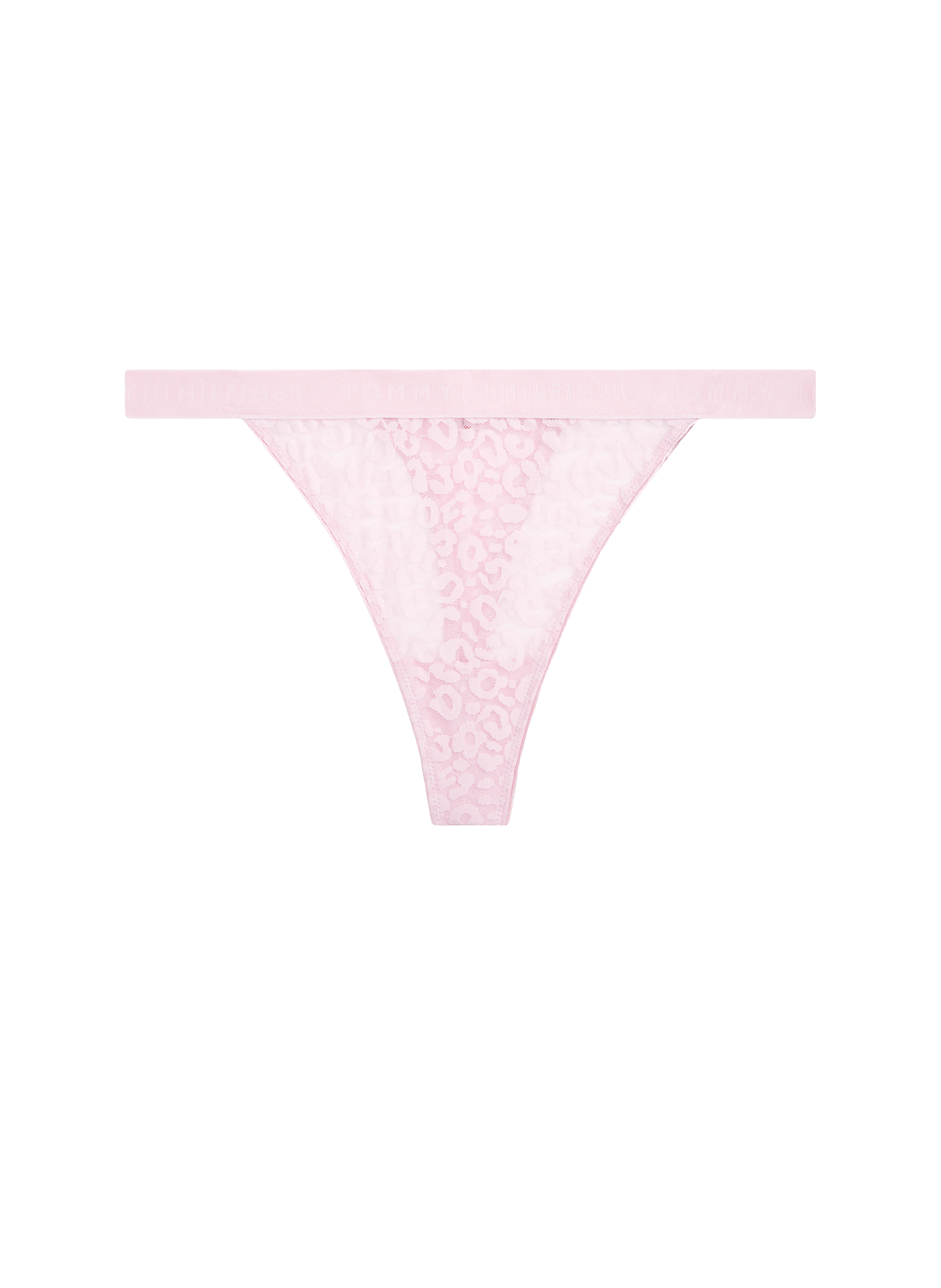 Leopard Print Lace String TOMMY HILFIGER Pink