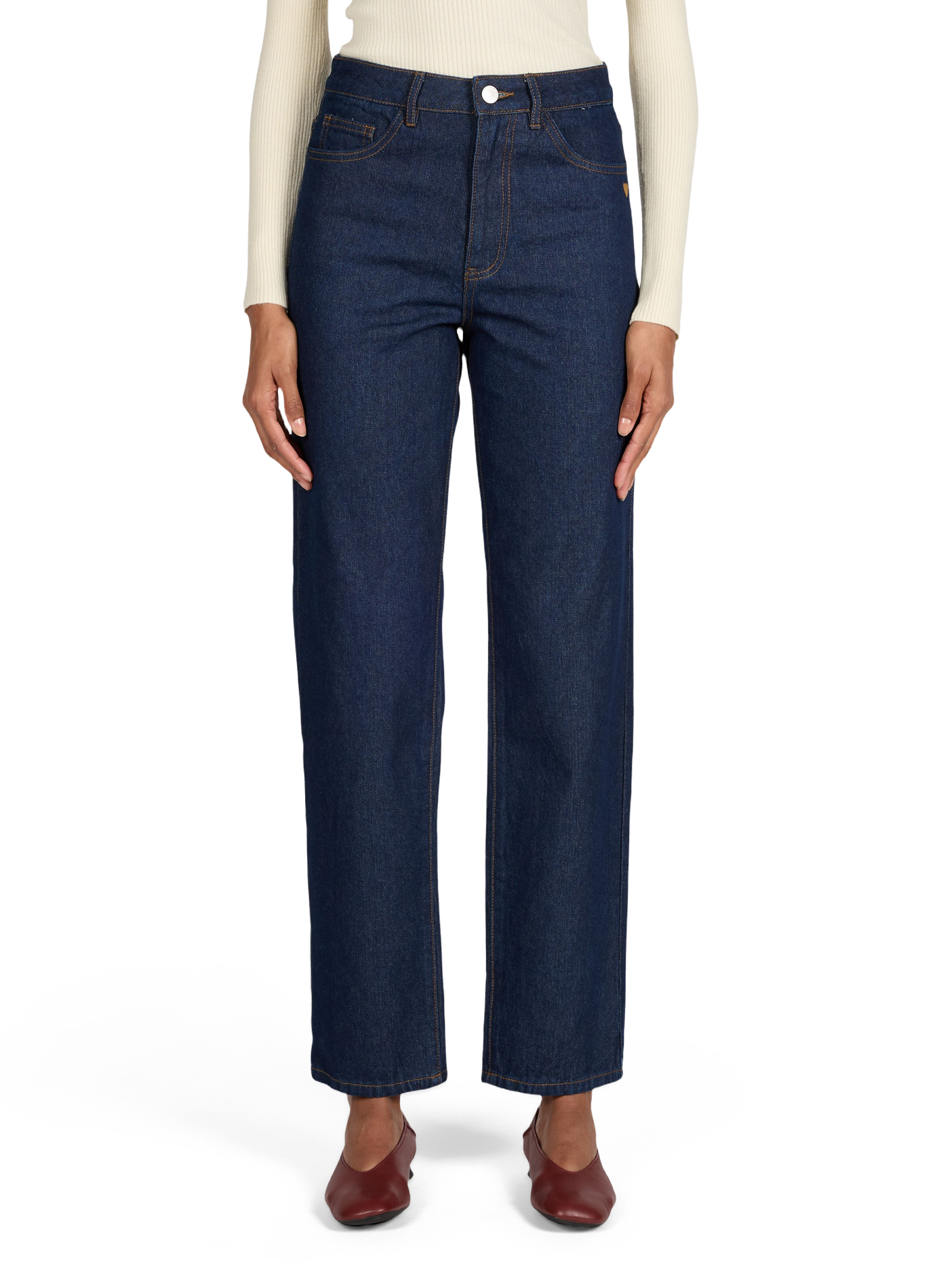 Straight-leg Vikelly jeans in cotton VILA Blue