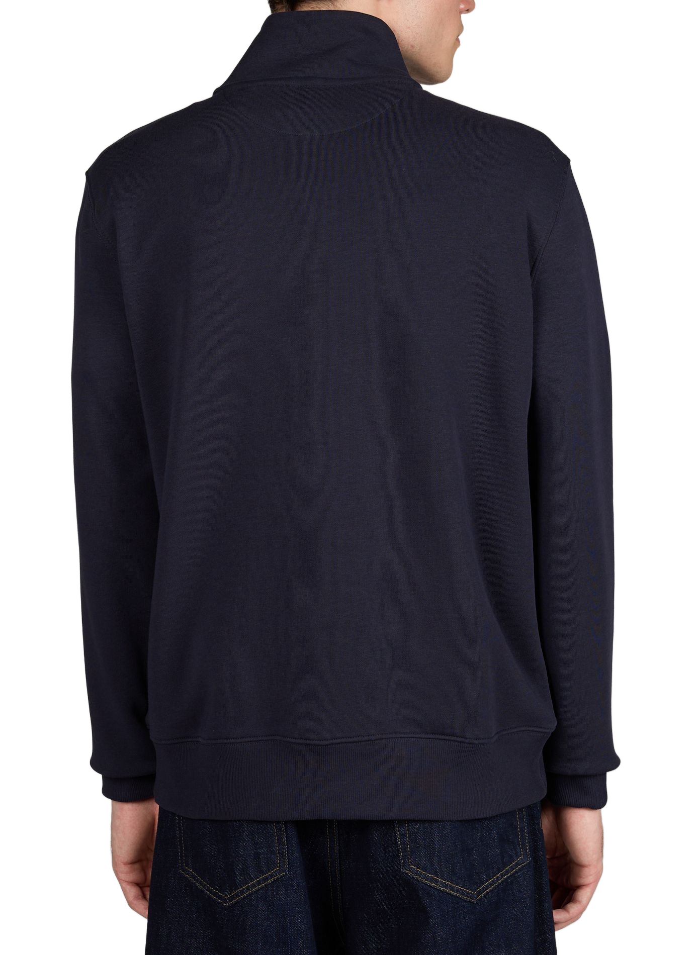 Cotton half-zip sweatshirt GANT Blue