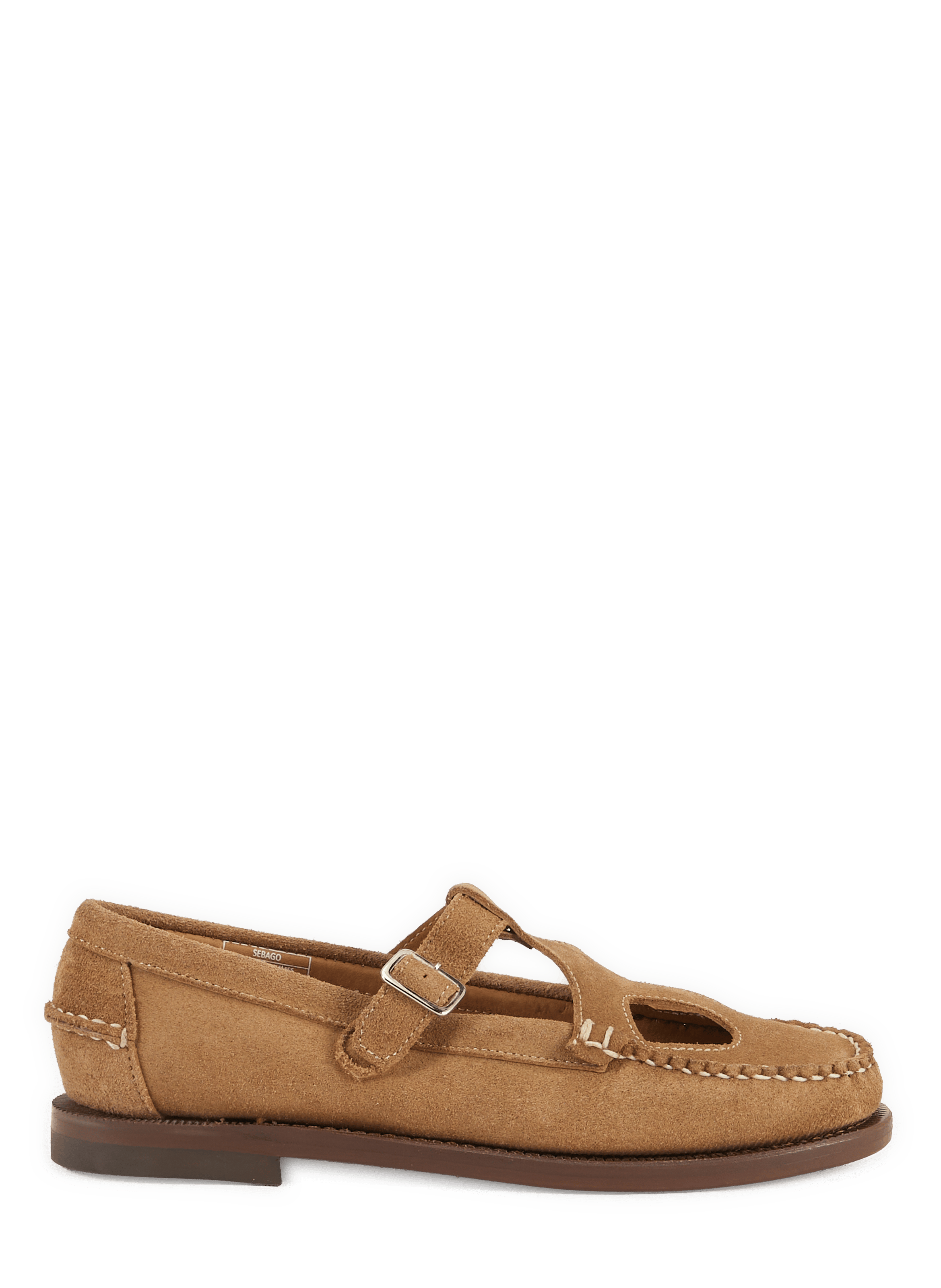 Angelina Fleshout suede leather moccasins SEBAGO Beige