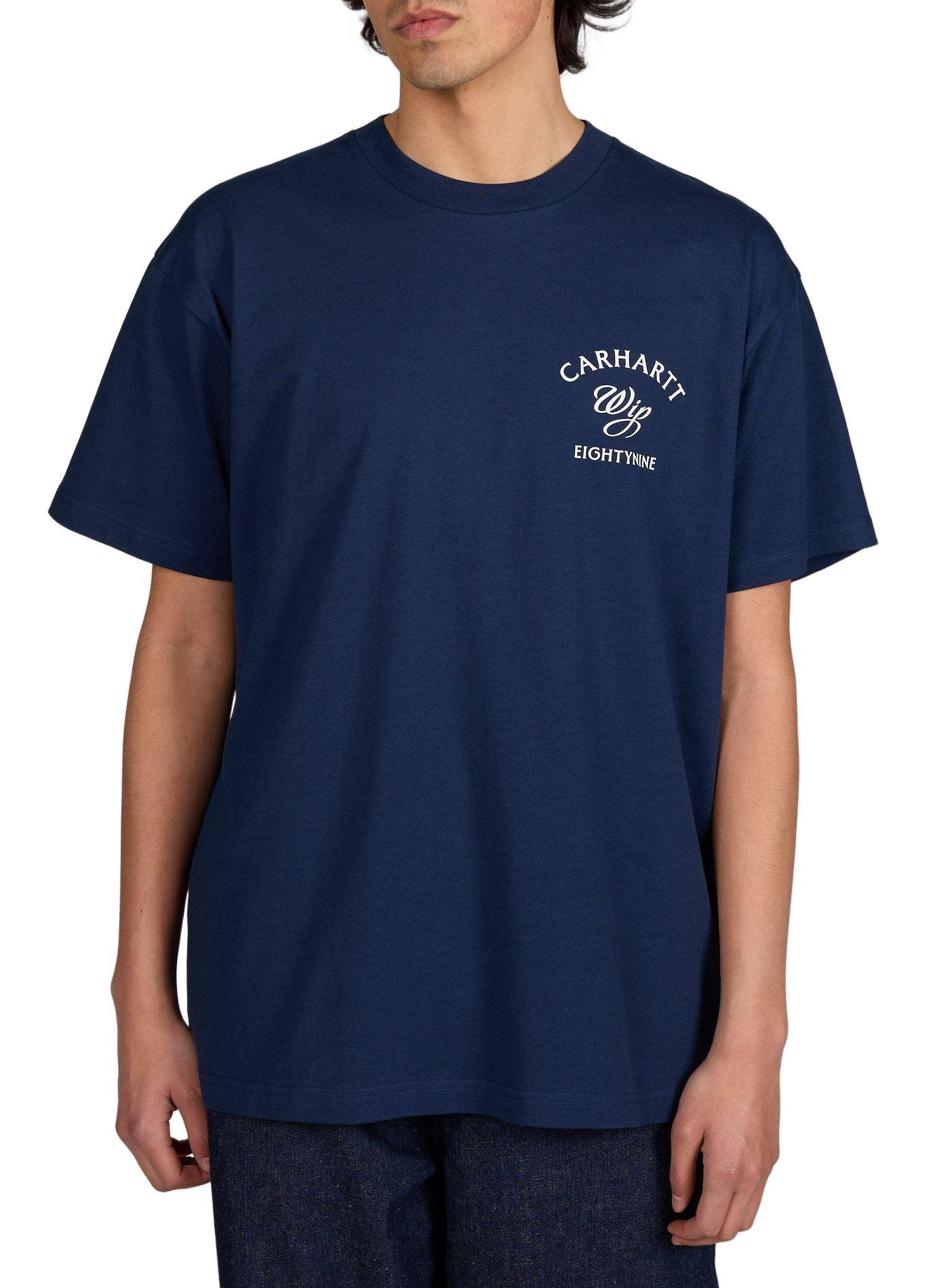 Biker-style cotton t-shirt CARHARTT WIP Blue
