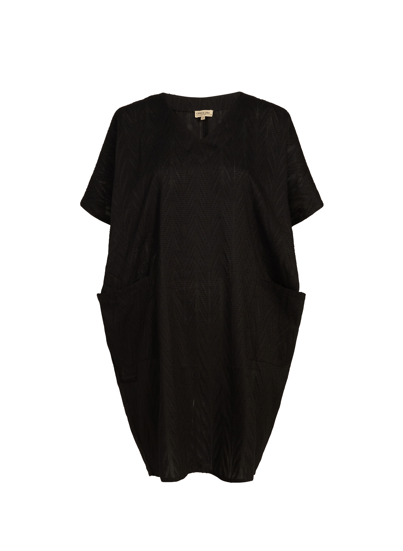 Cotton beach dress GRAIN DE SABLE Black