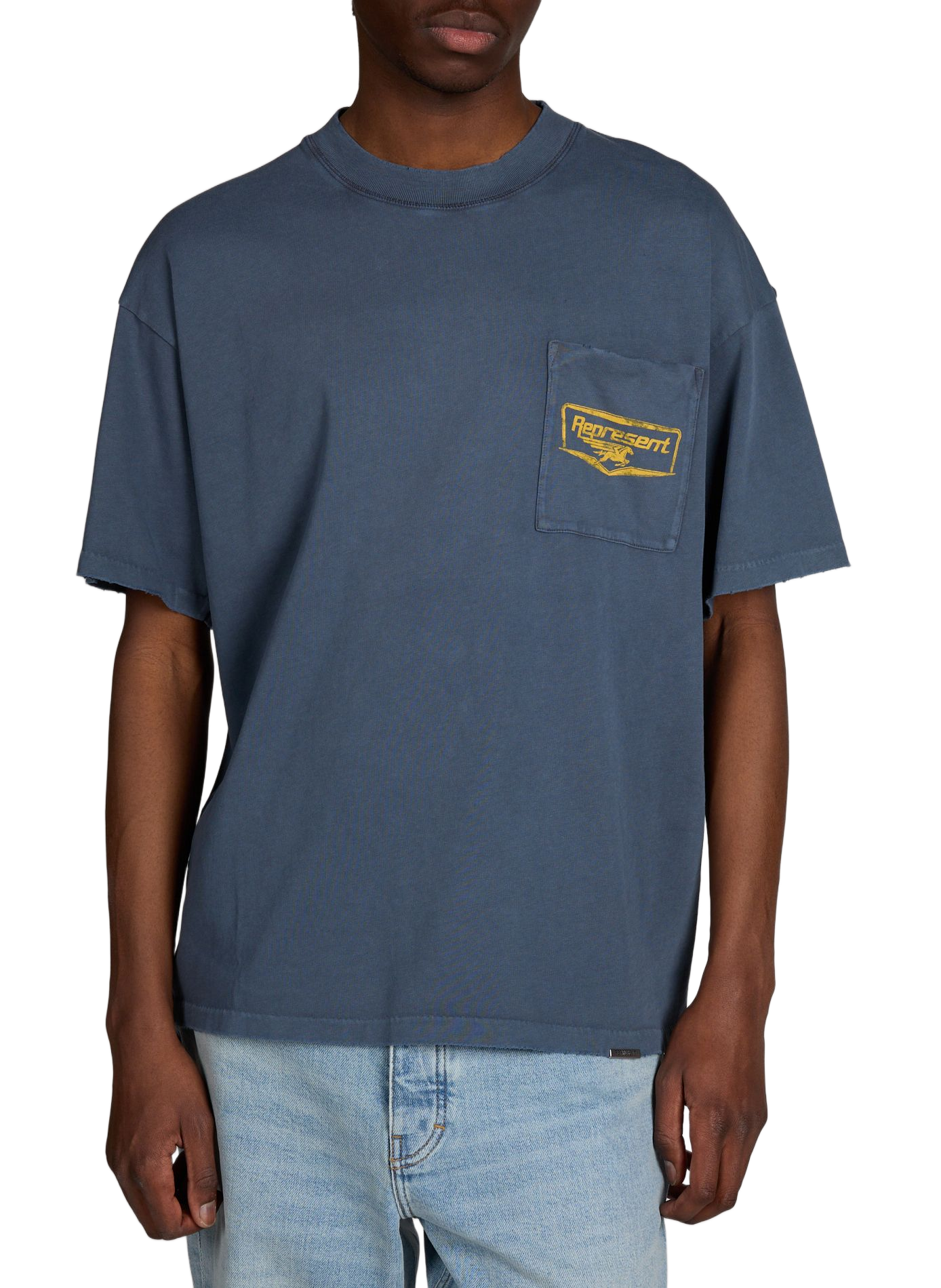 T-shirt imprimé en coton REPRESENT Bleu