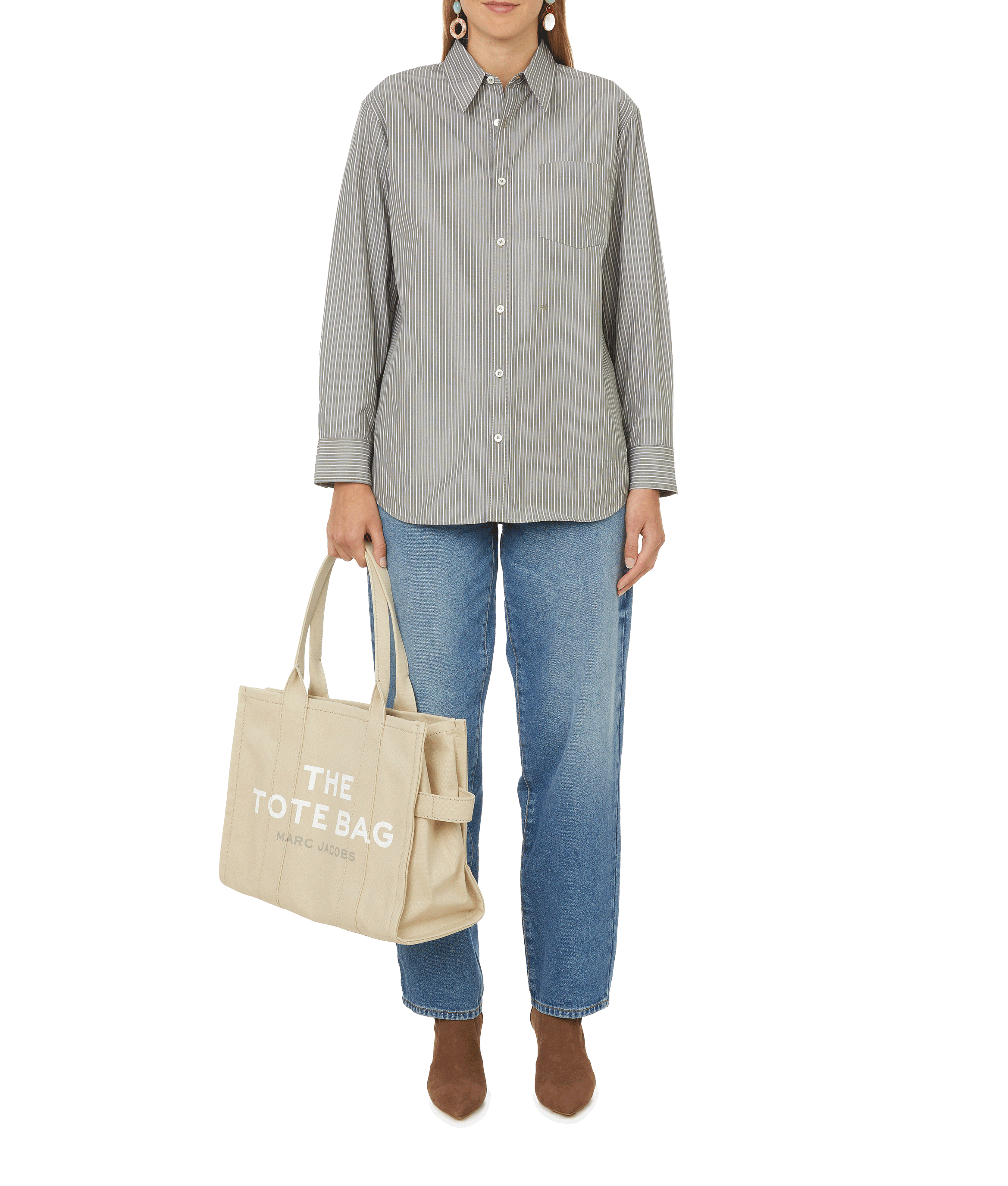 Canvas tote bag MARC JACOBS Beige