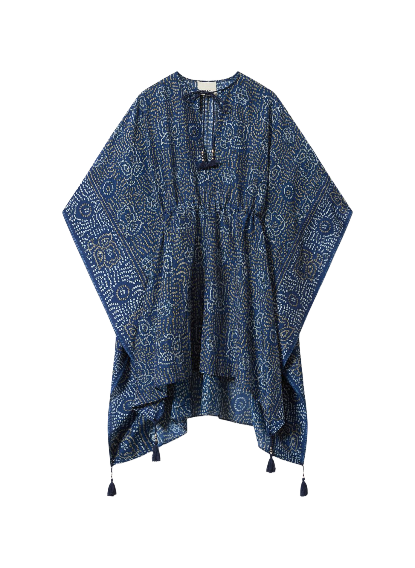 Loreliz cotton and silk printed kaftan ISABEL MARANT Blue
