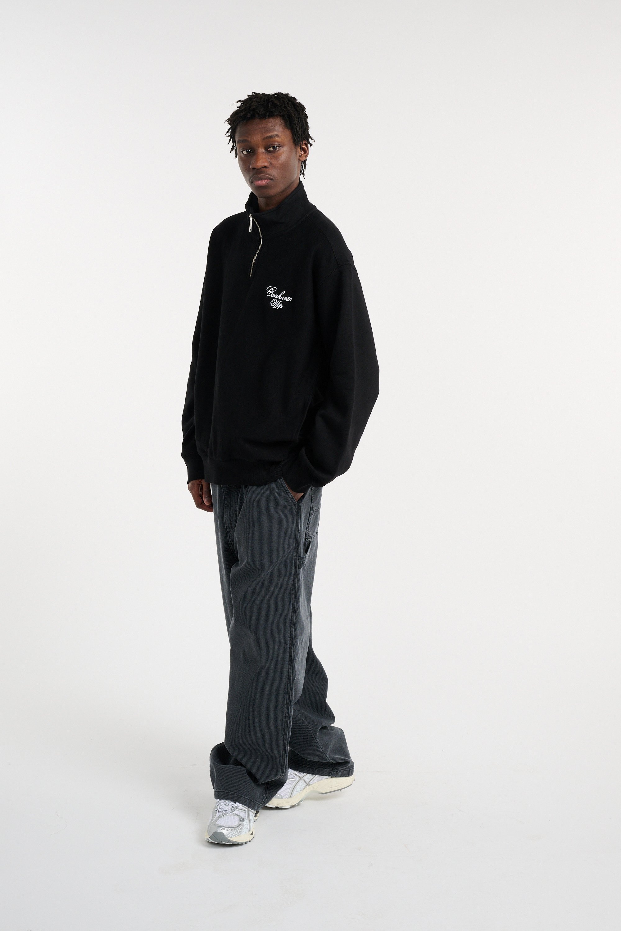 Sweat zippé longhand half zip sweat CARHARTT WIP Noir