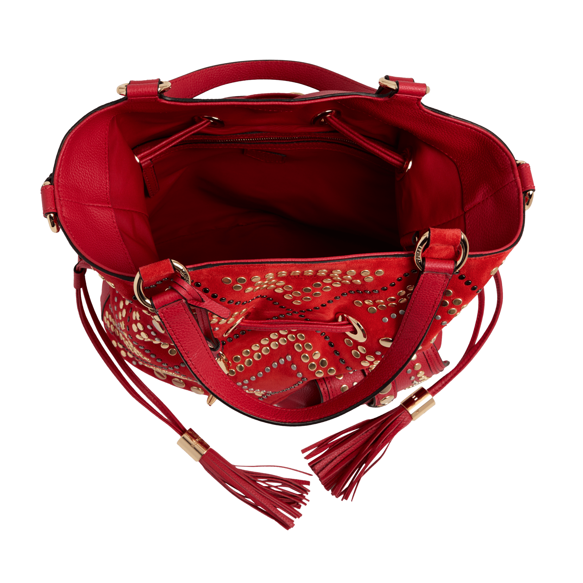 Handtas eerste flirt capsule 150 jaar in kalfsleer LANCEL Rood