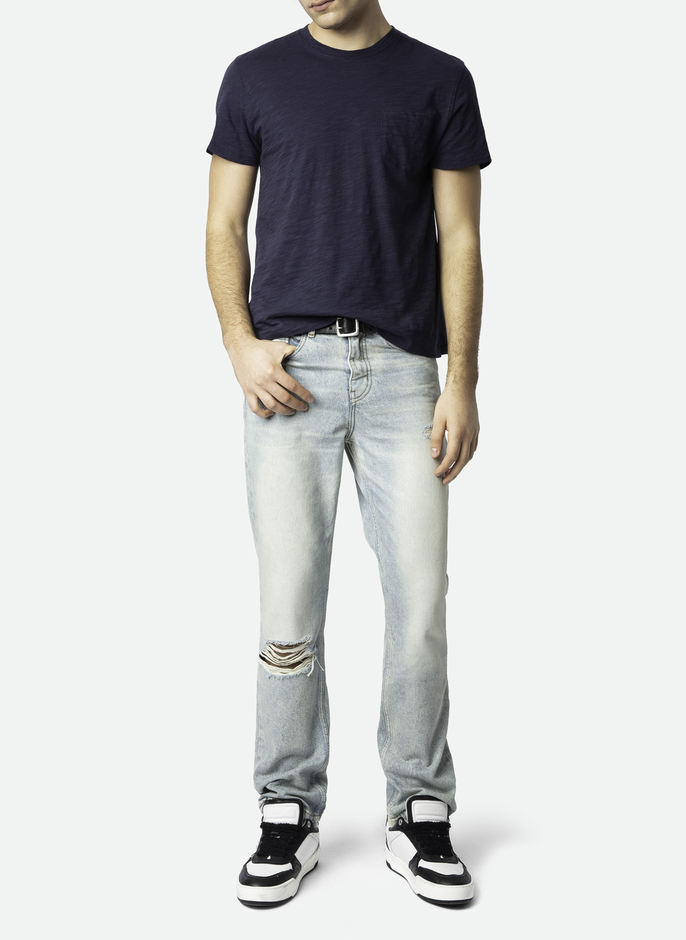 John straight leg cotton blend jeans ZADIG&VOLTAIRE Blue