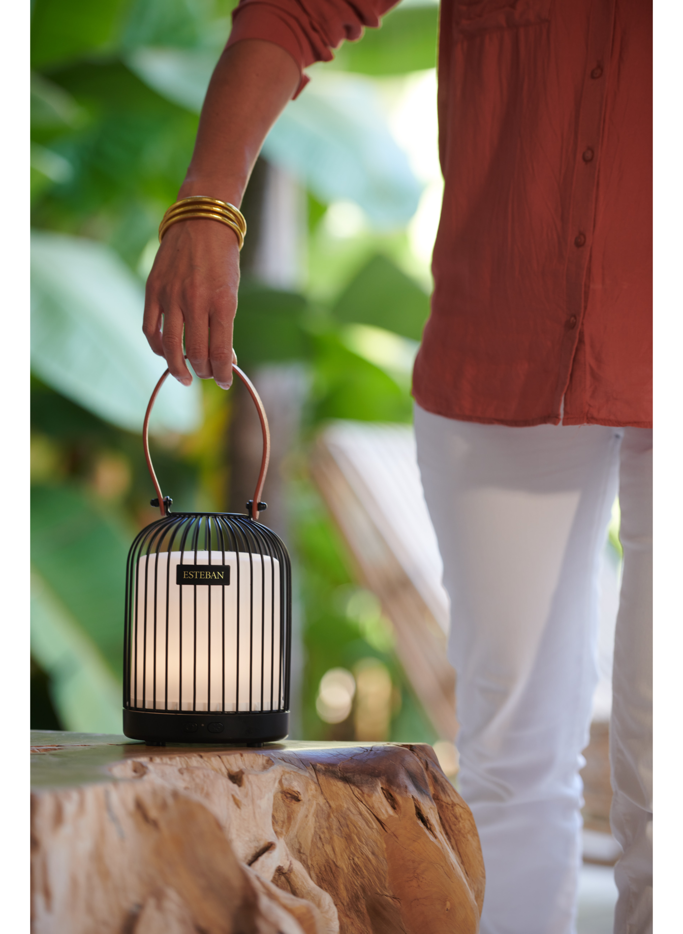 Lantern Perfume Mist Diffuser ESTEBAN Golden