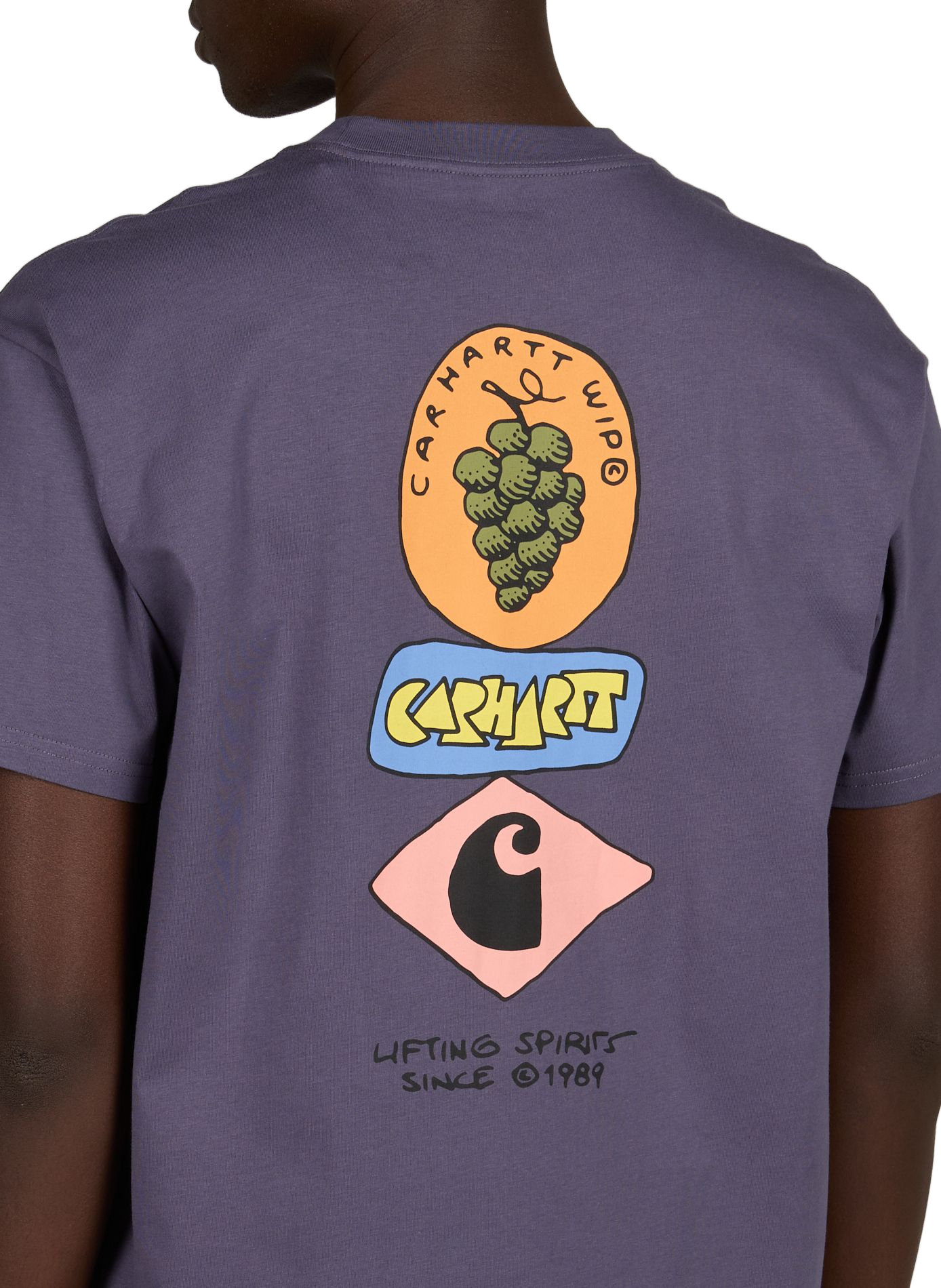 T-shirt S/S Stacked Grapes in cotton CARHARTT WIP Purple
