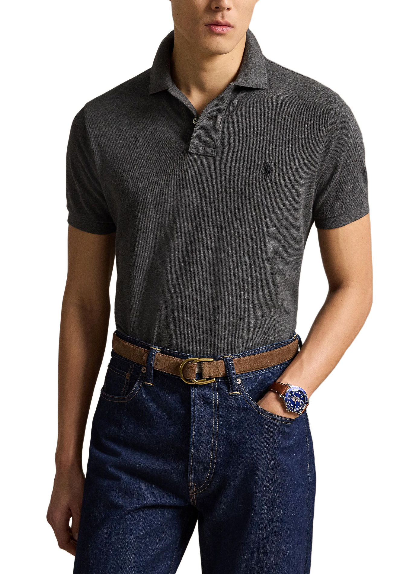 Polo en coton | Gris POLO RALPH LAUREN Homme