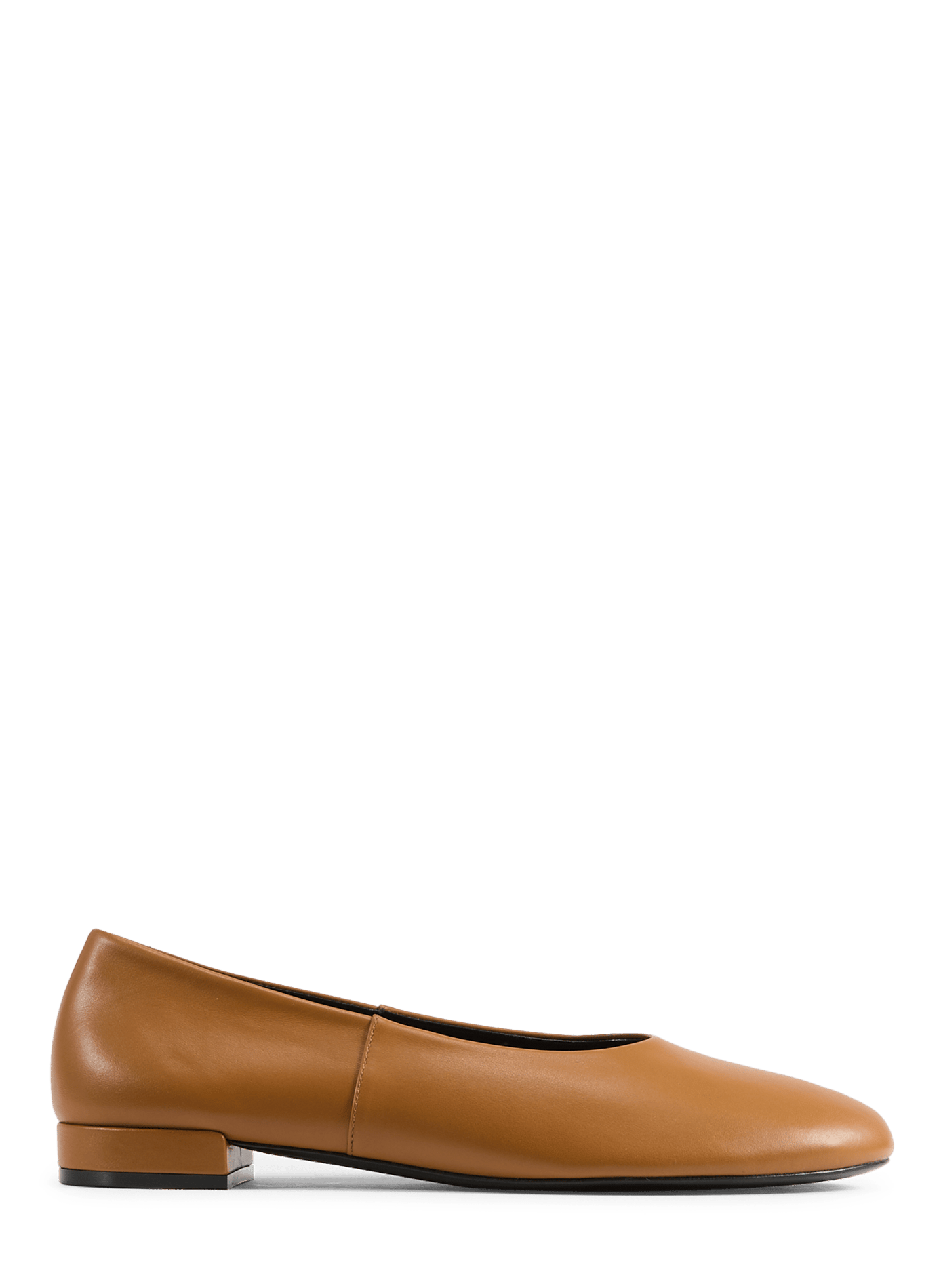 Leather ballet flats STUART WEITZMAN Brown