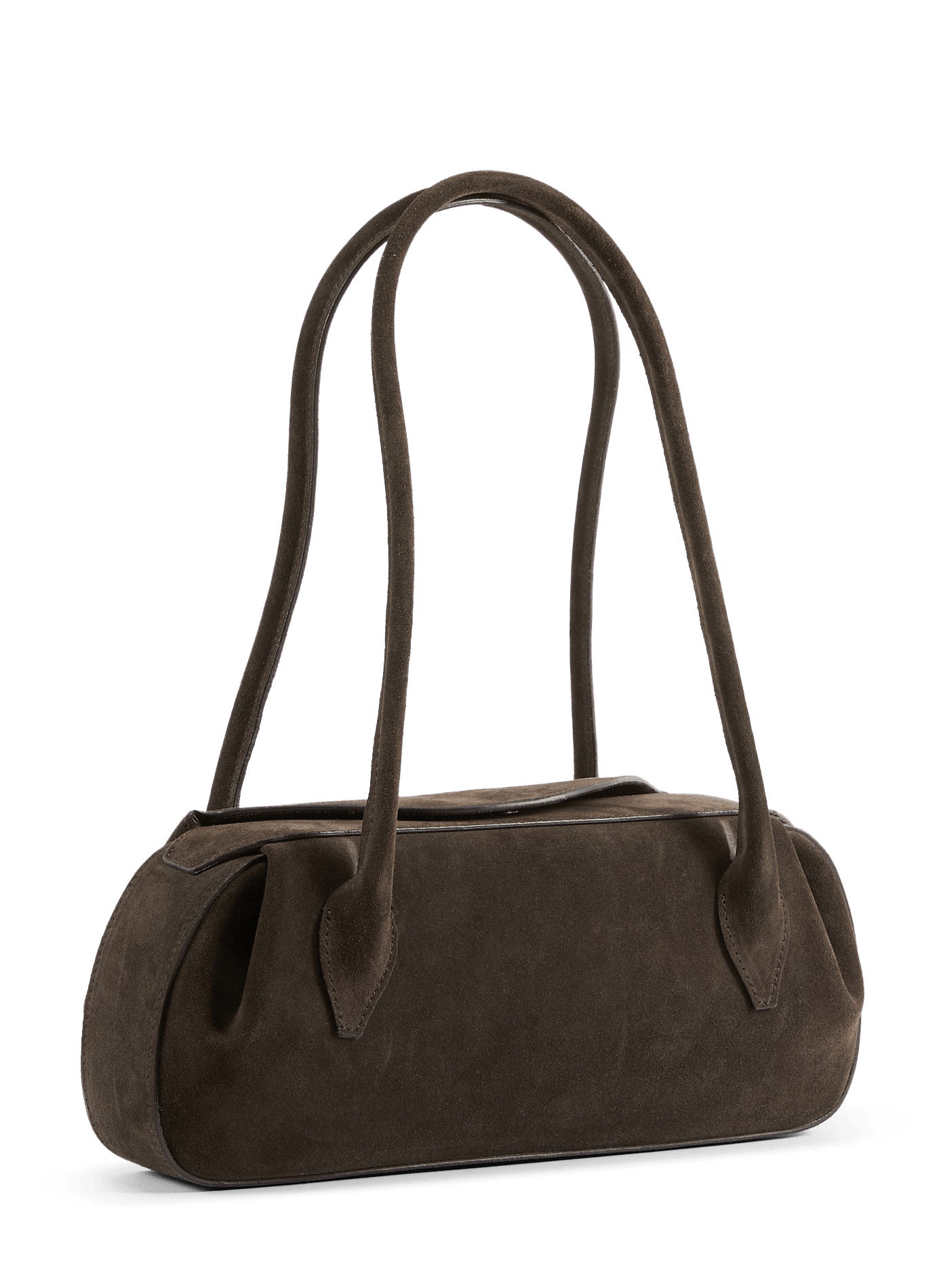Mochi suede leather handbag YUZEFI Brown