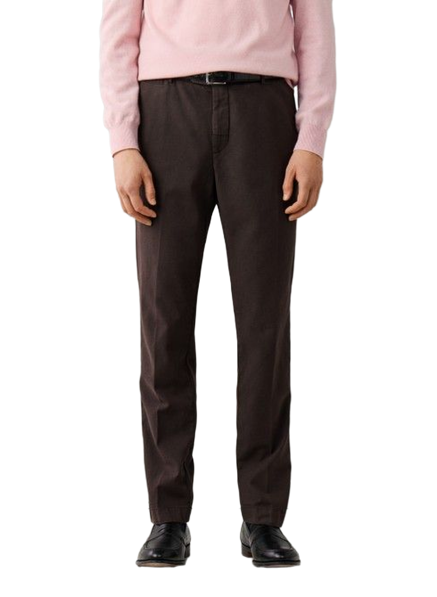 Slim-fit cotton-blend trousers HACKETT Brown