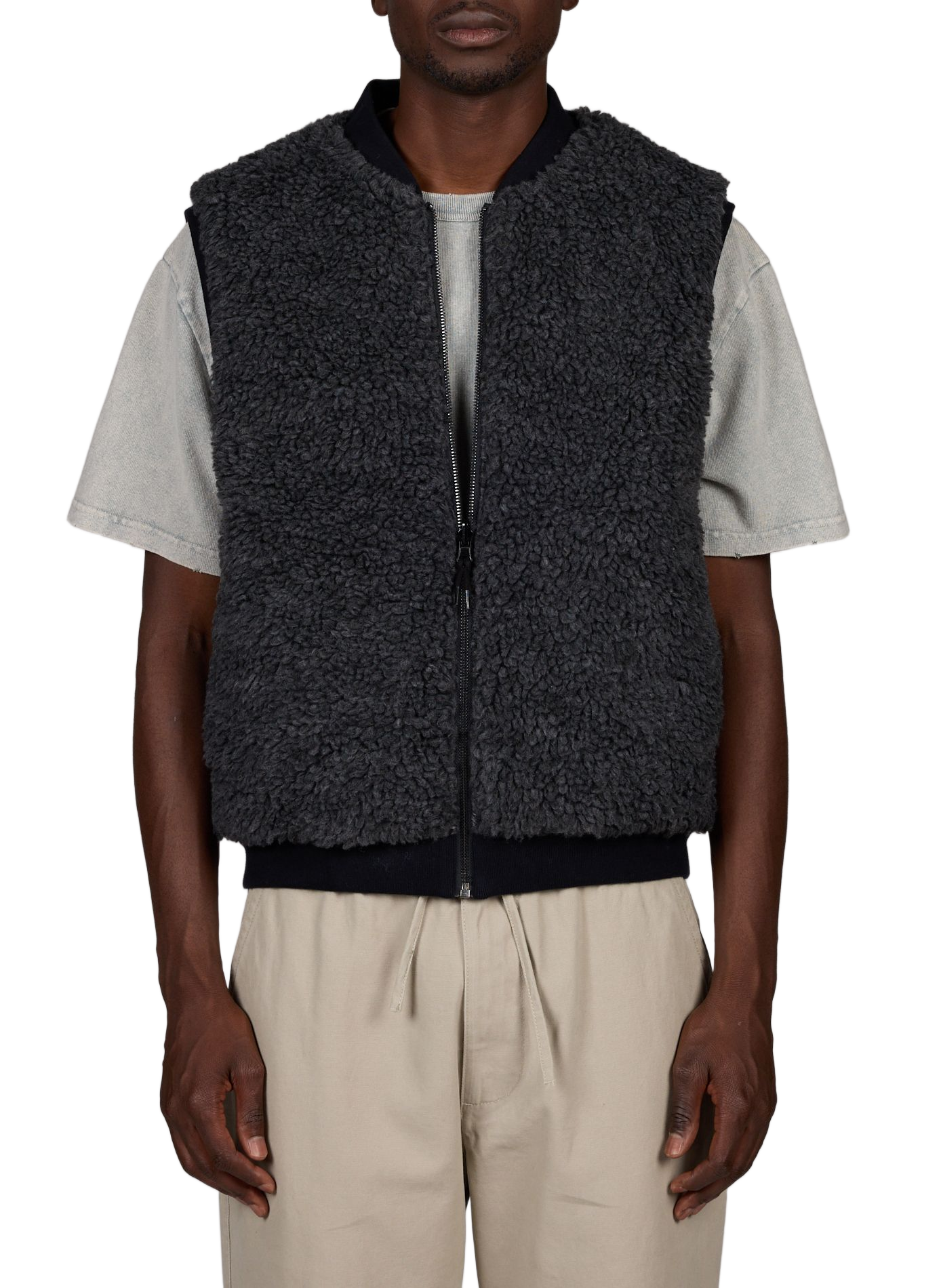 Oversized reversible cotton and linen jacket BELLEROSE Blue