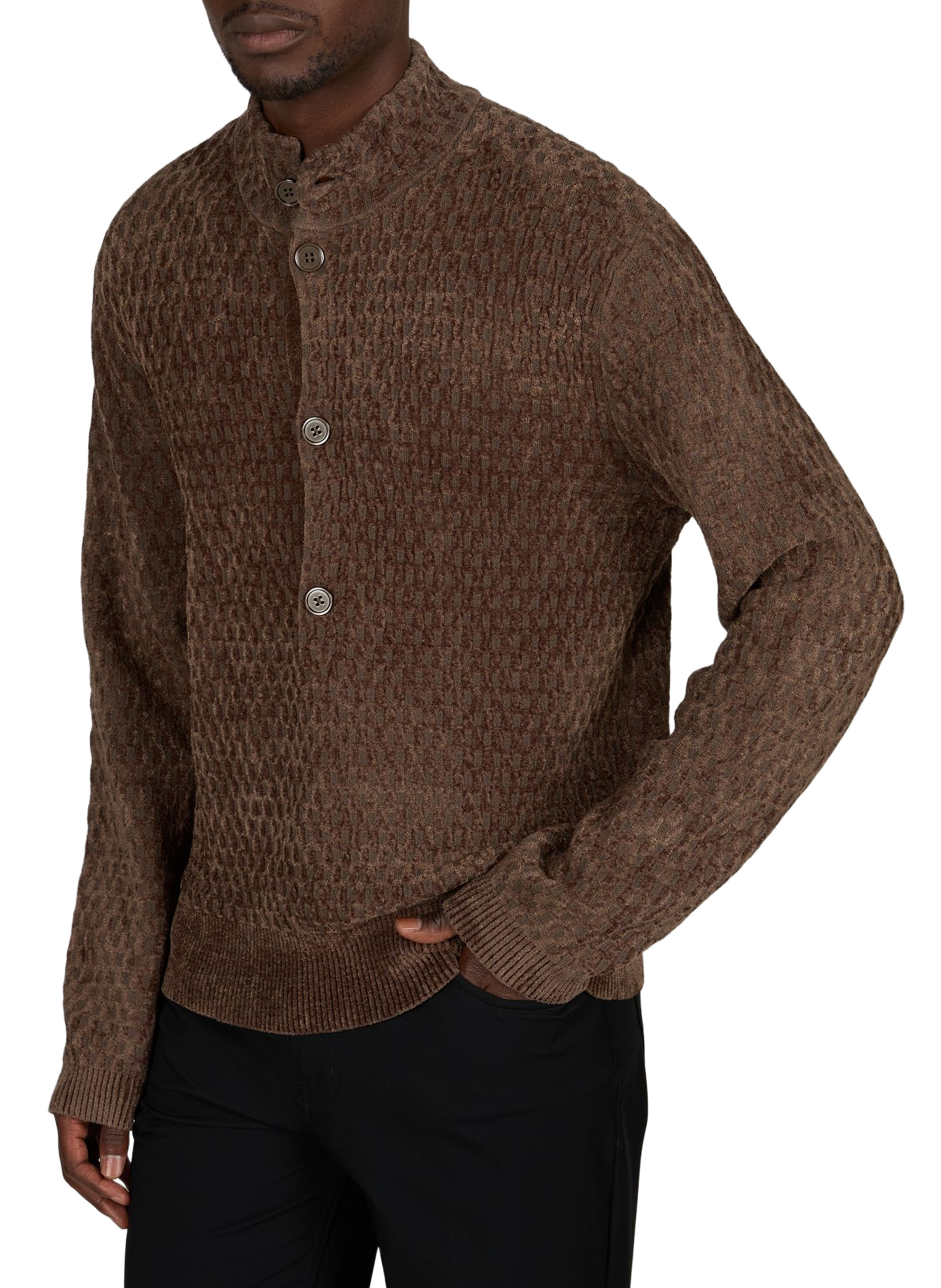High-neck jumper EMPORIO ARMANI Brown