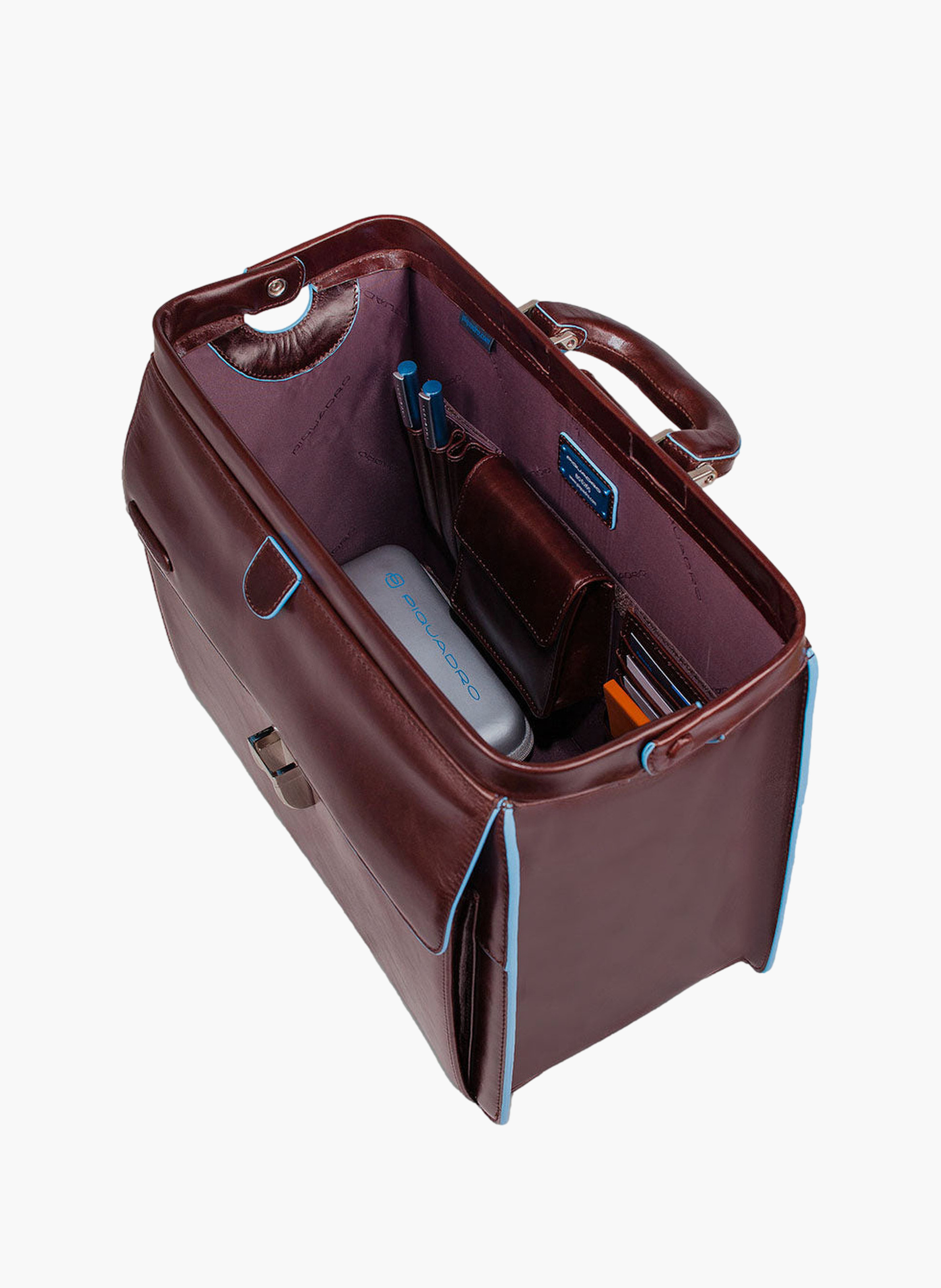 Sacoche médecin PIQUADRO Marron
