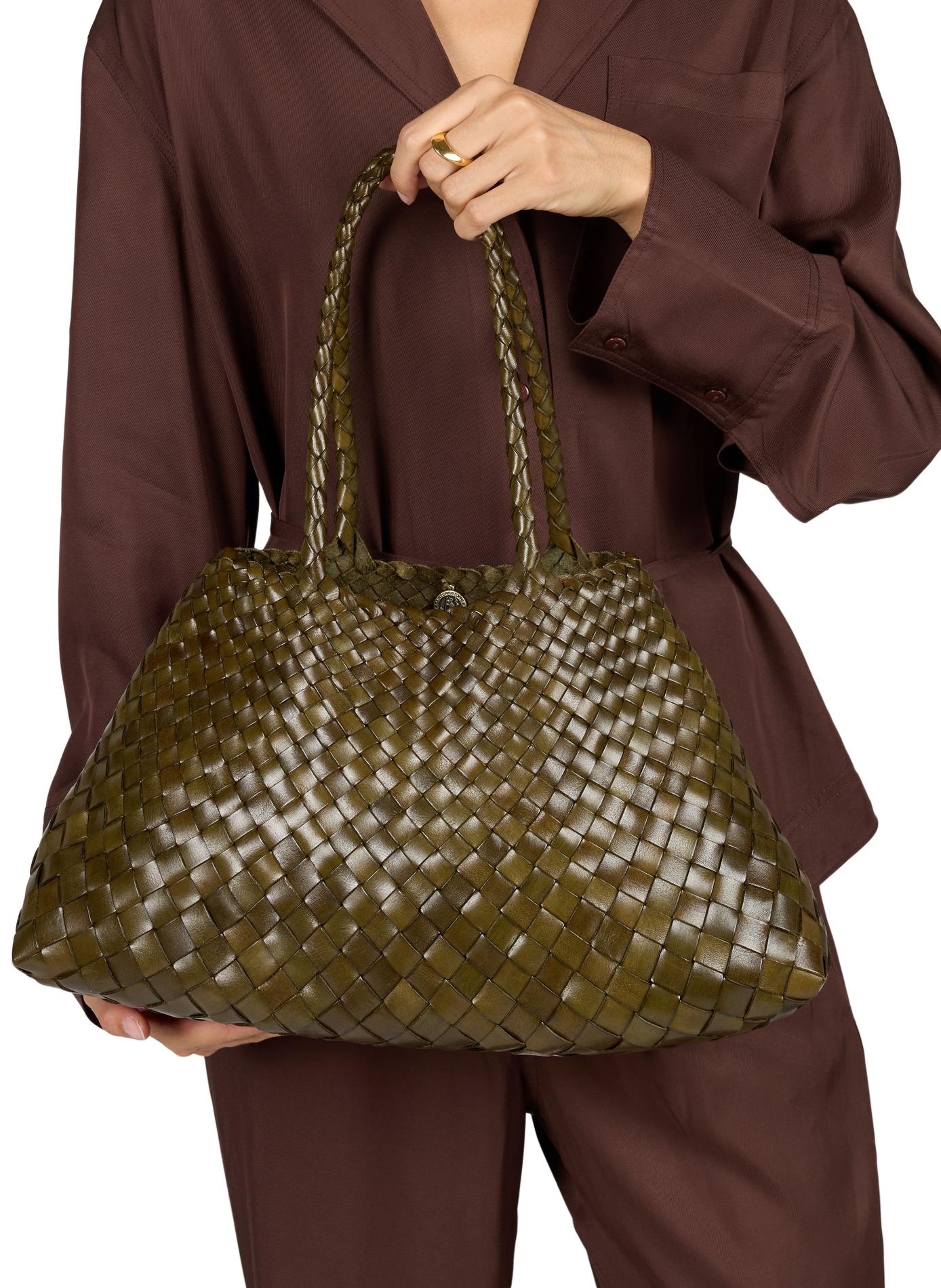 Sac cabas Santa Croce Big DRAGON DIFFUSION Kaki