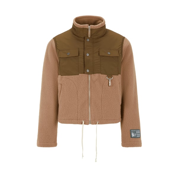 Veste courte bi-matière