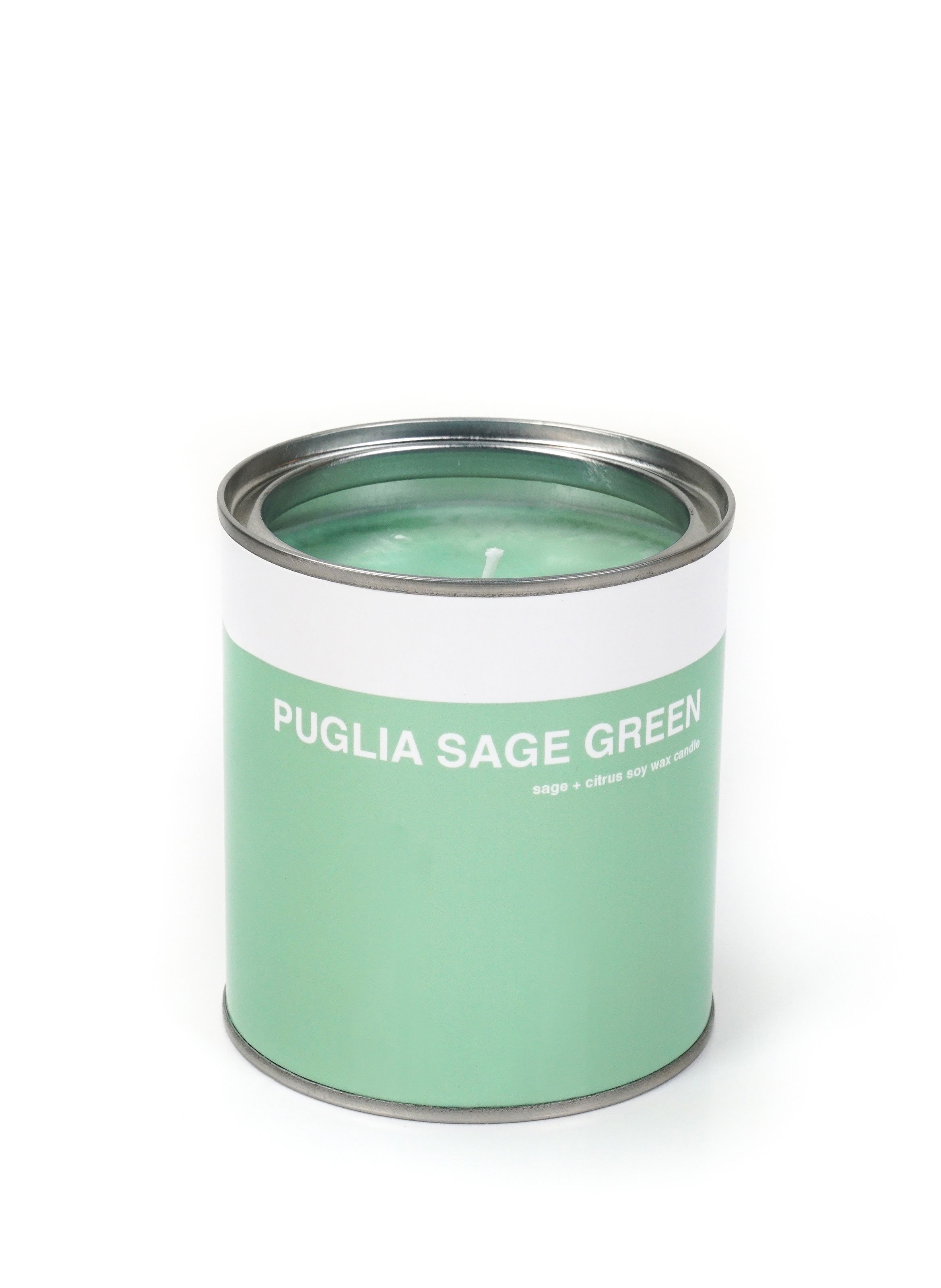 Bougie pot de peinture vert