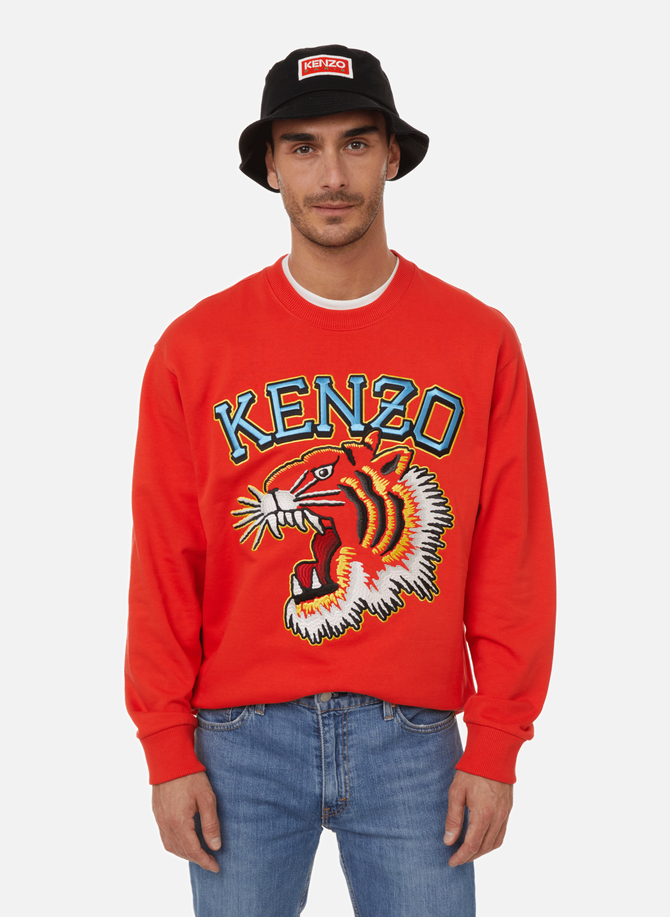 Varsity Jungle cotton tiger sweatshirt KENZO