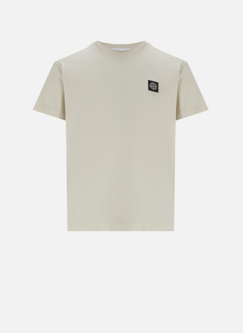 T-shirt en coton BeigeSTONE ISLAND 
