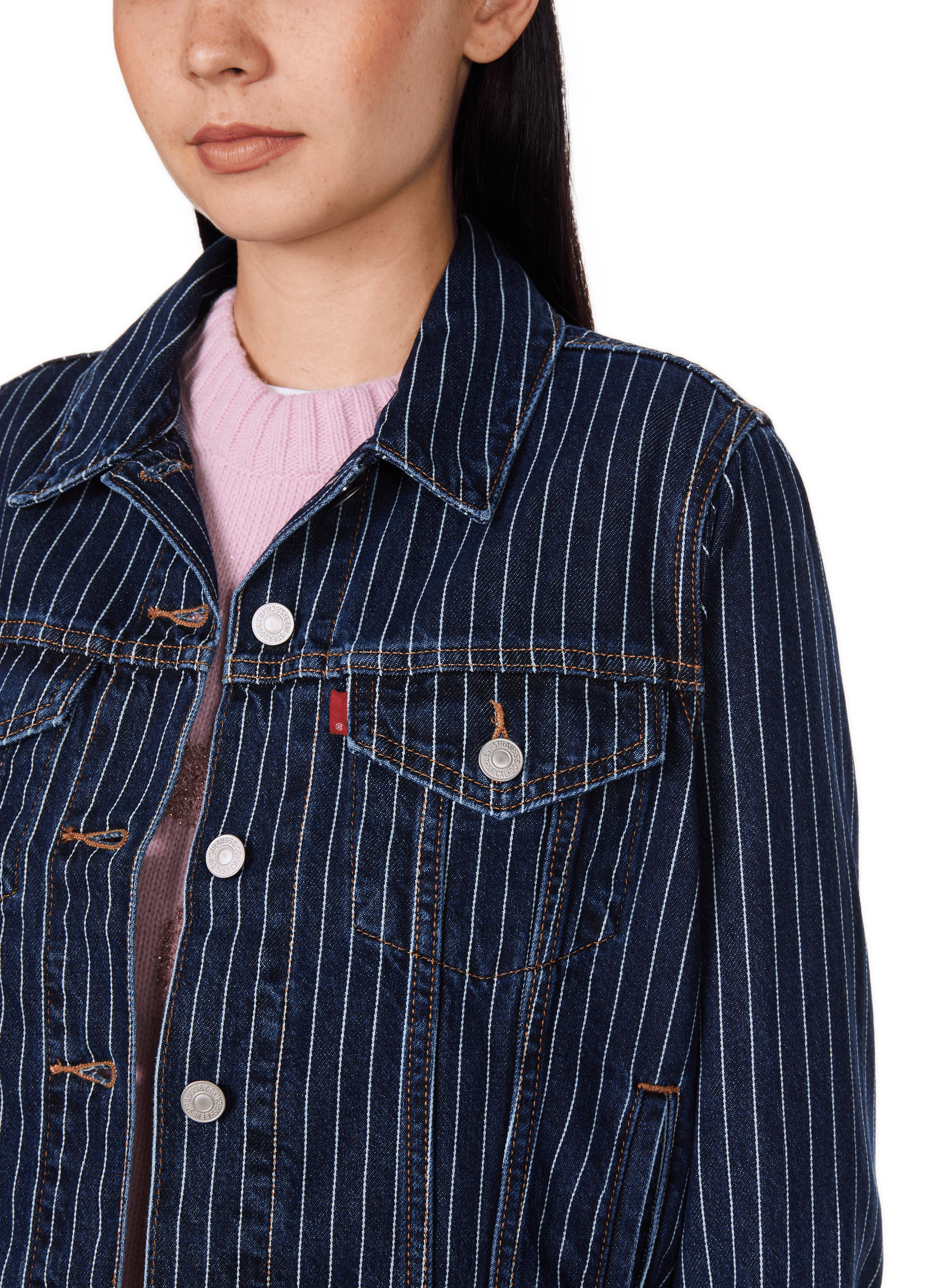Veste courte en jean  LEVI'S Bleu