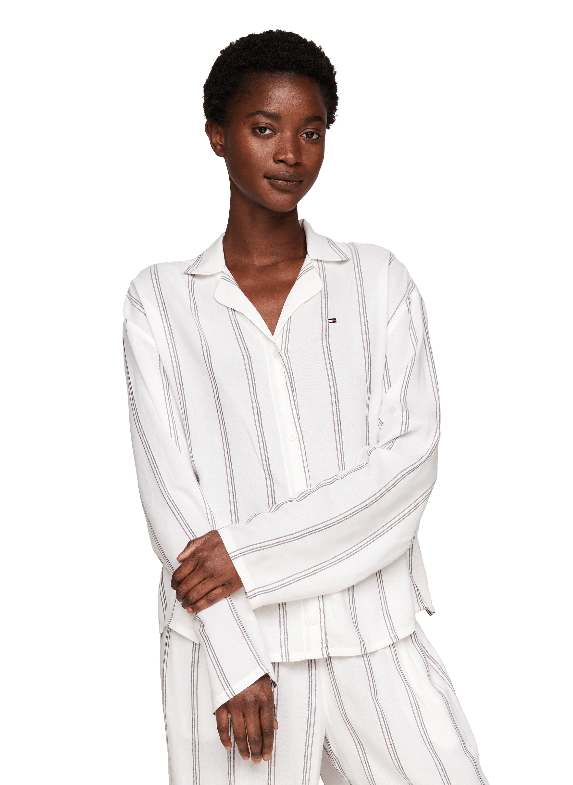 Chemise de pyjama TOMMY HILFIGER Beige