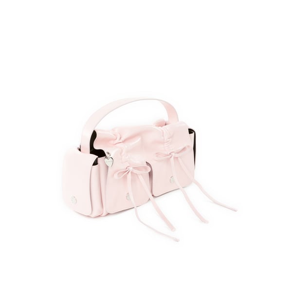Acne Studios Sac À Main En Cuir Multipocket In Pink