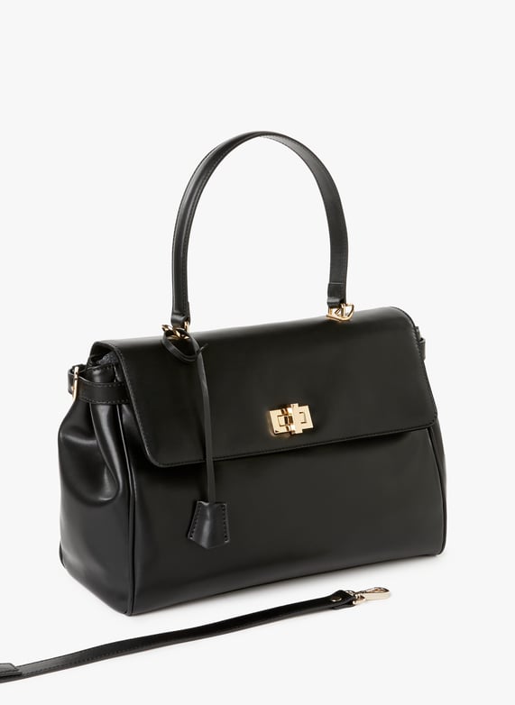 Sac à main Felly en cuir  | Noir by SAISON 1865 Sac à main Felly en cuir  Noir